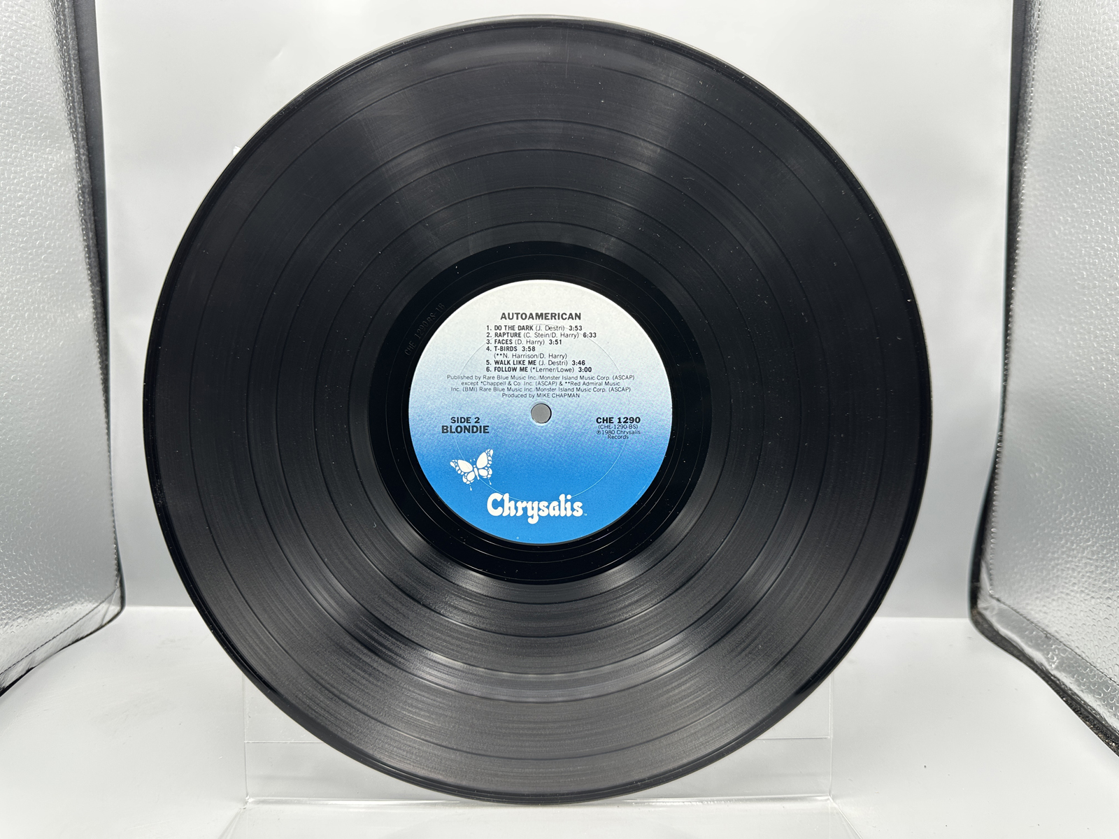 1980 Chrysalis Records Blondie Autoamerican Vinyl Album - CHE 1290