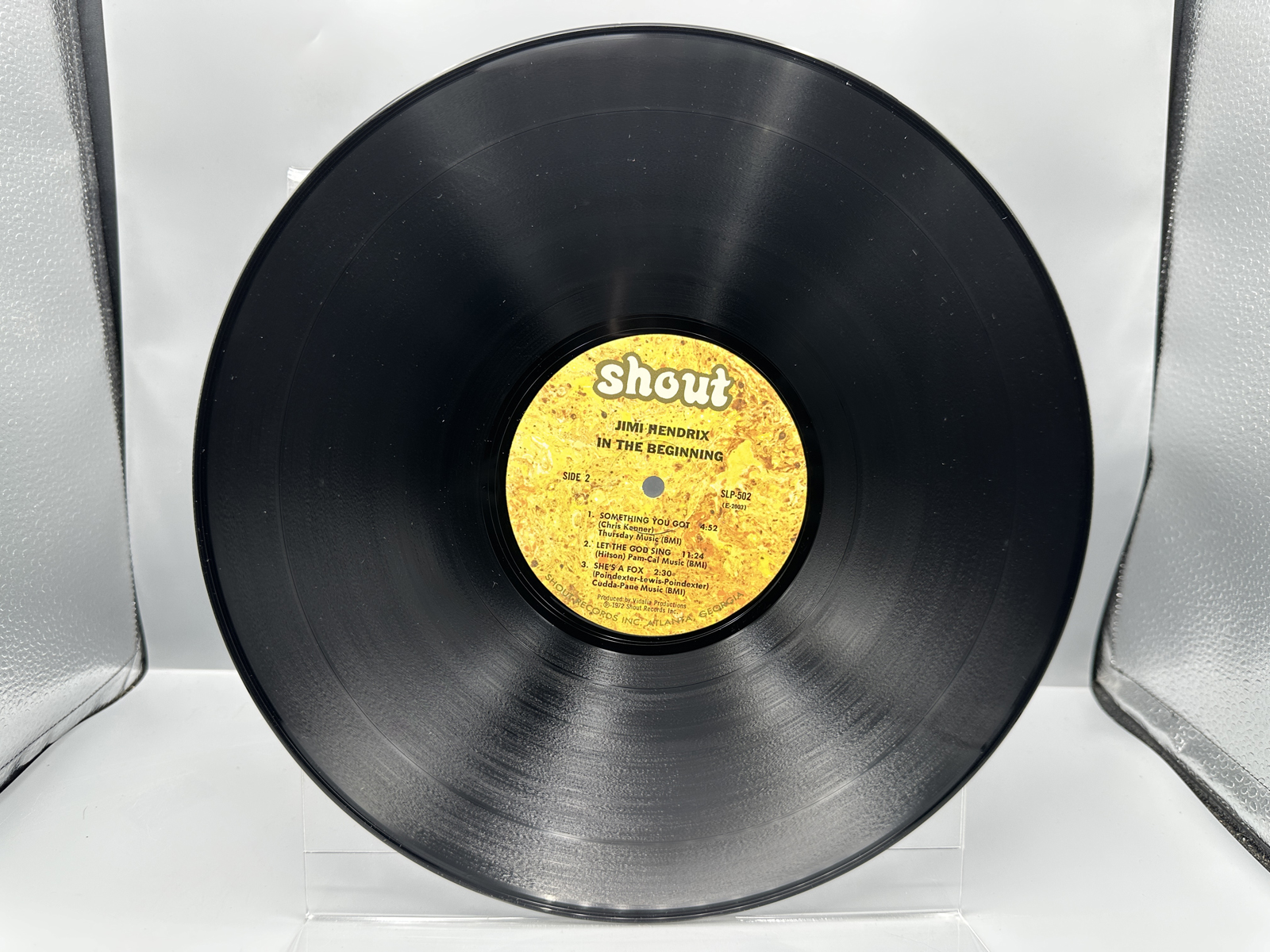 1972 Shout Records Jimi Hendrix In The Beginning Vinyl Album - SLP-502