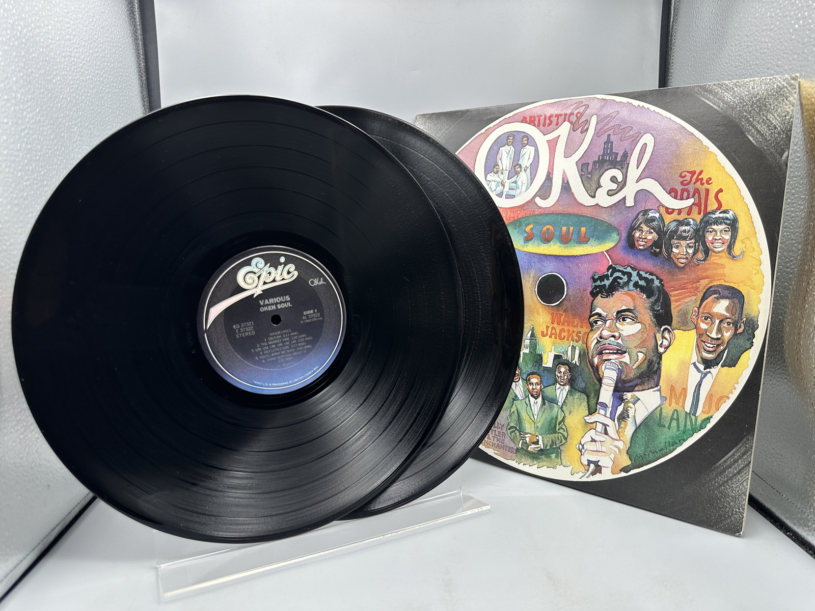 1982 Epic Records Okeh Soul The Sound of Chicago Compilation Vinyl Album - AL 37322