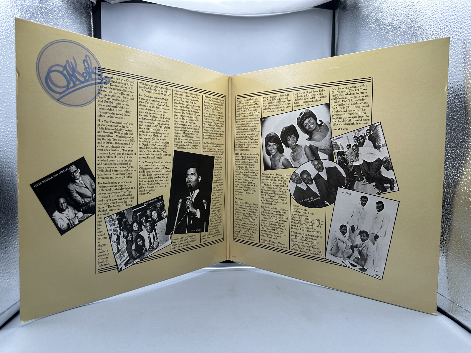 1982 Epic Records Okeh Soul The Sound of Chicago Compilation Vinyl Album - AL 37322
