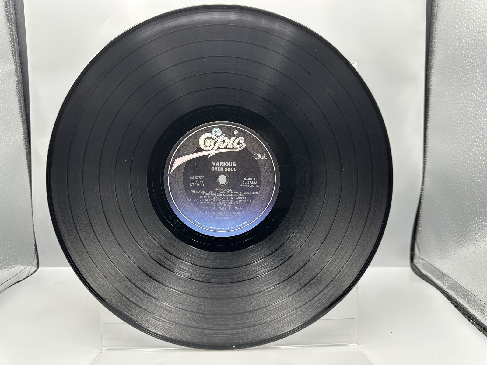 1982 Epic Records Okeh Soul The Sound of Chicago Compilation Vinyl Album - AL 37322