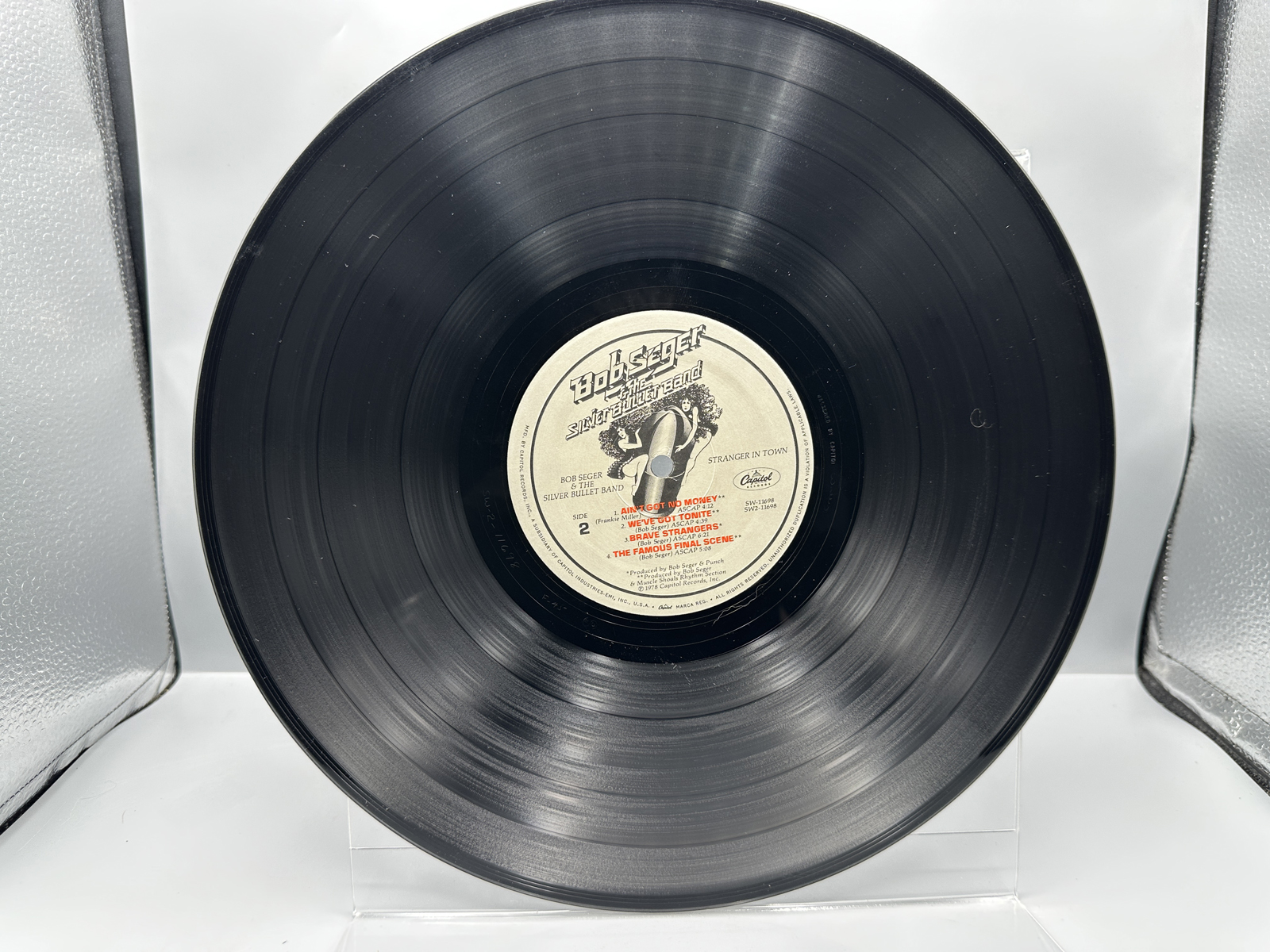 1978 Capitol Records Bob Seger & The Silver Bullet Band Stranger In Town Vinyl Album - SW-11698