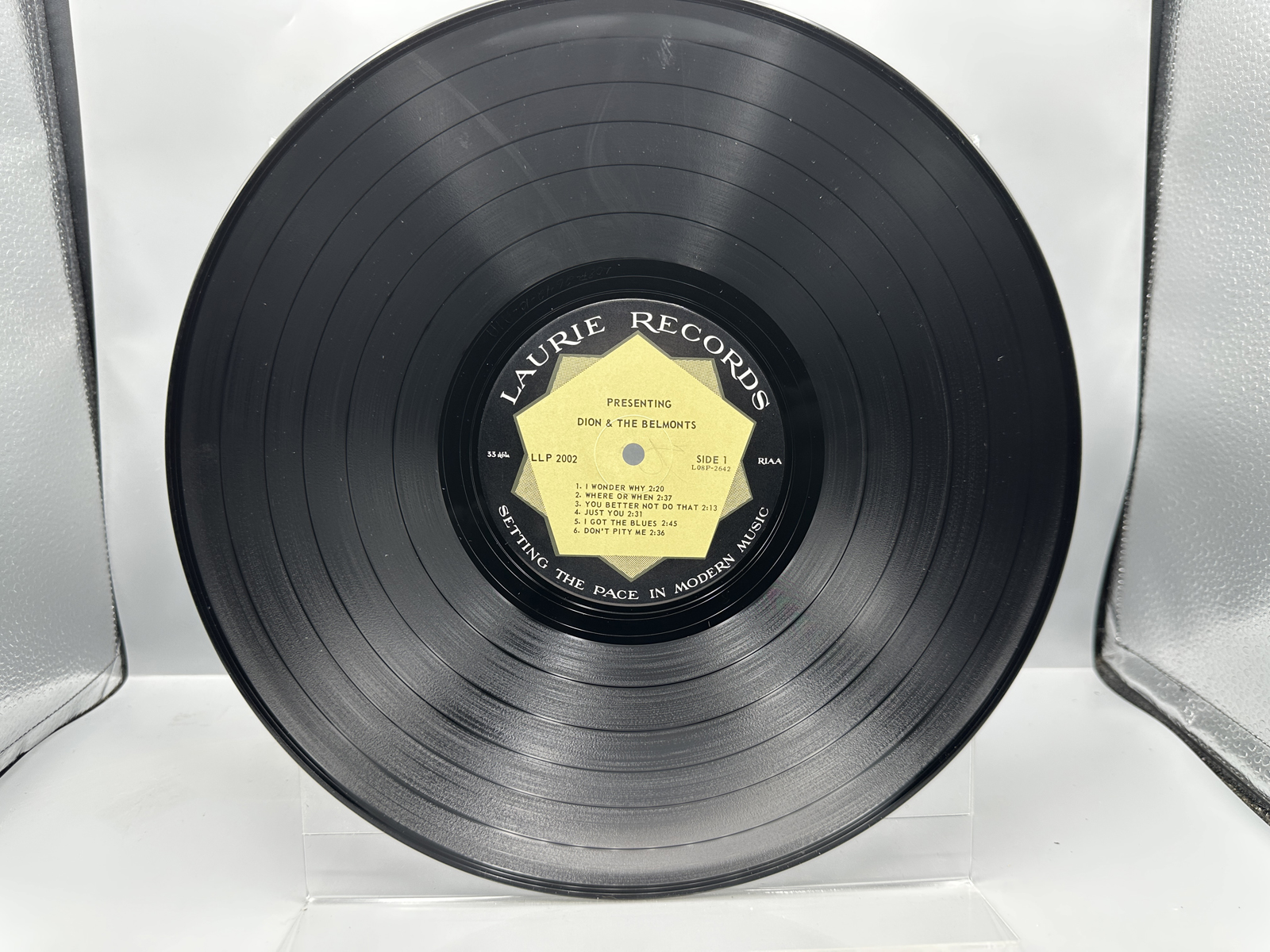 1962 Laurie Records Dion & The Belmonts Presenting Dion & The Belmonts Reissue Vinyl Album - LLP 2002