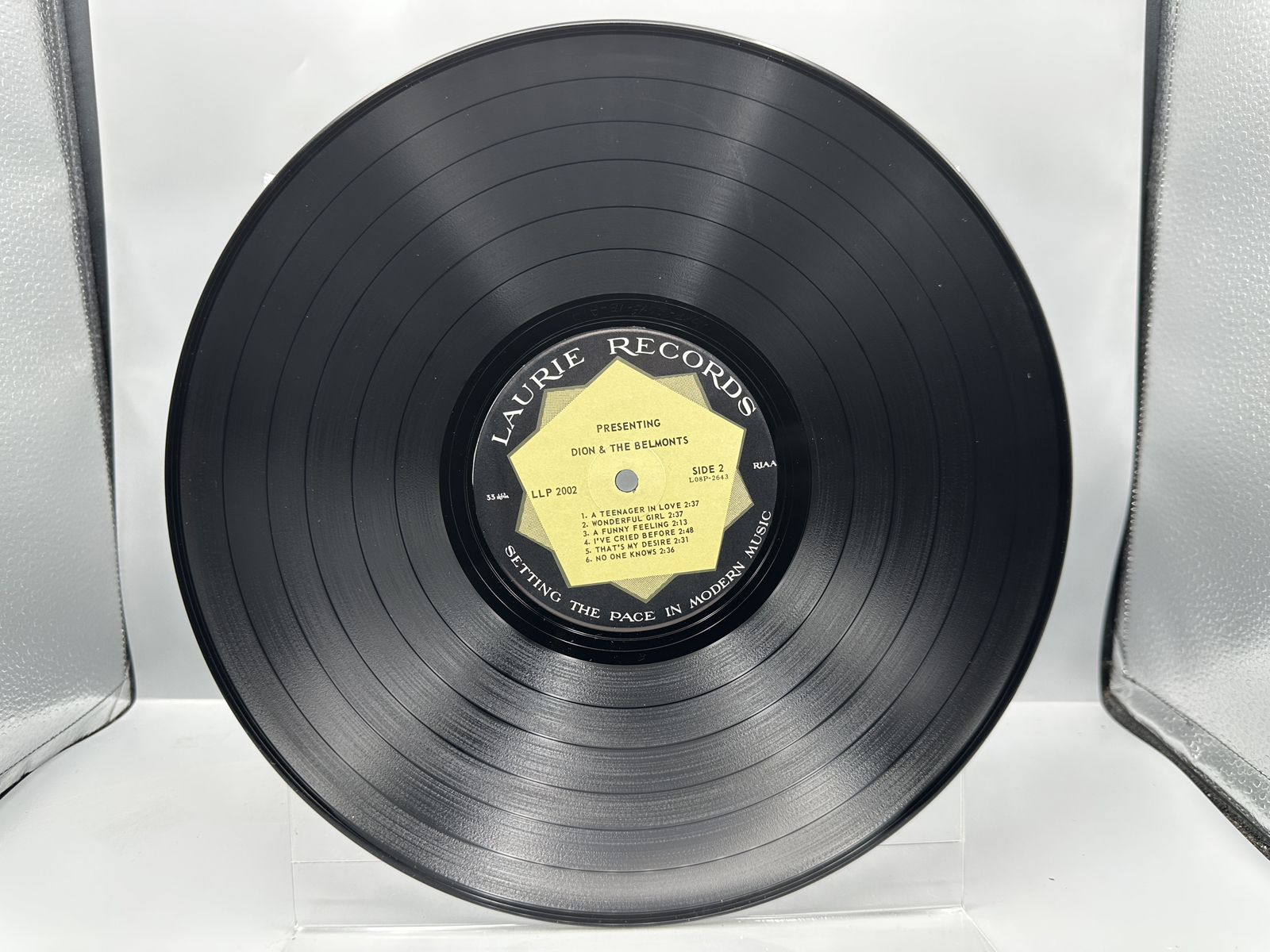 1962 Laurie Records Dion & The Belmonts Presenting Dion & The Belmonts Reissue Vinyl Album - LLP 2002