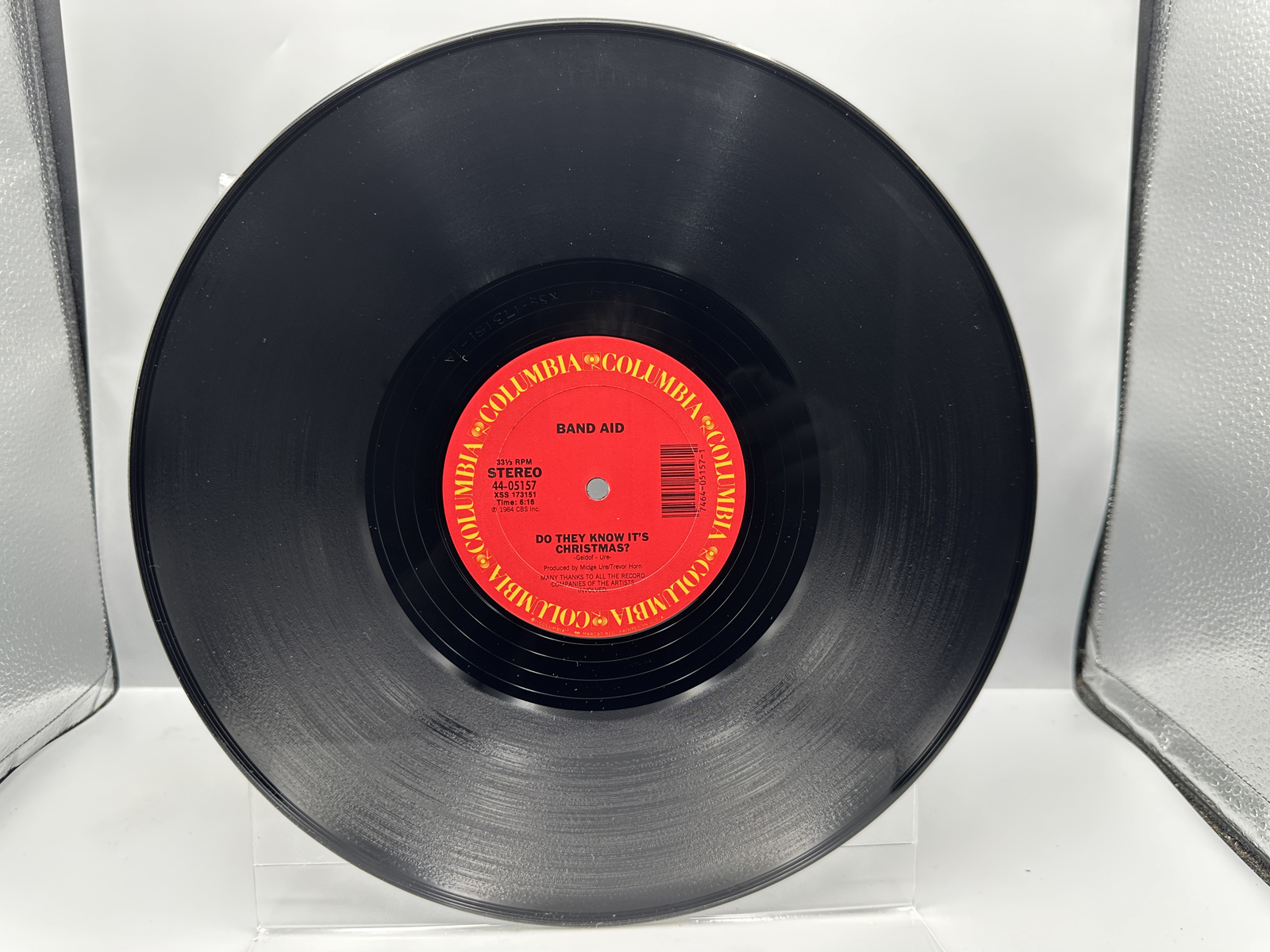1984 Columbia Records Band Aid Do They Know Its Christmas 12 Inch Vinyl Single - 44-05157