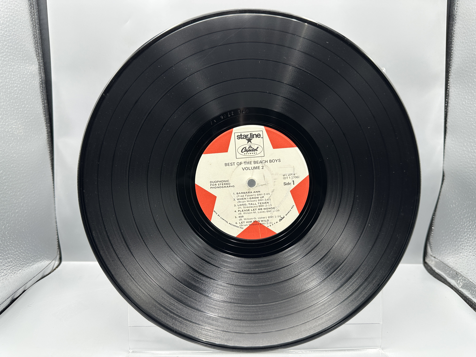 1969 Capitol Records Starline The Beach Boys Best of the Beach Boys Vol. 2 Duophonic Reissue Vinyl Album - DT-2706