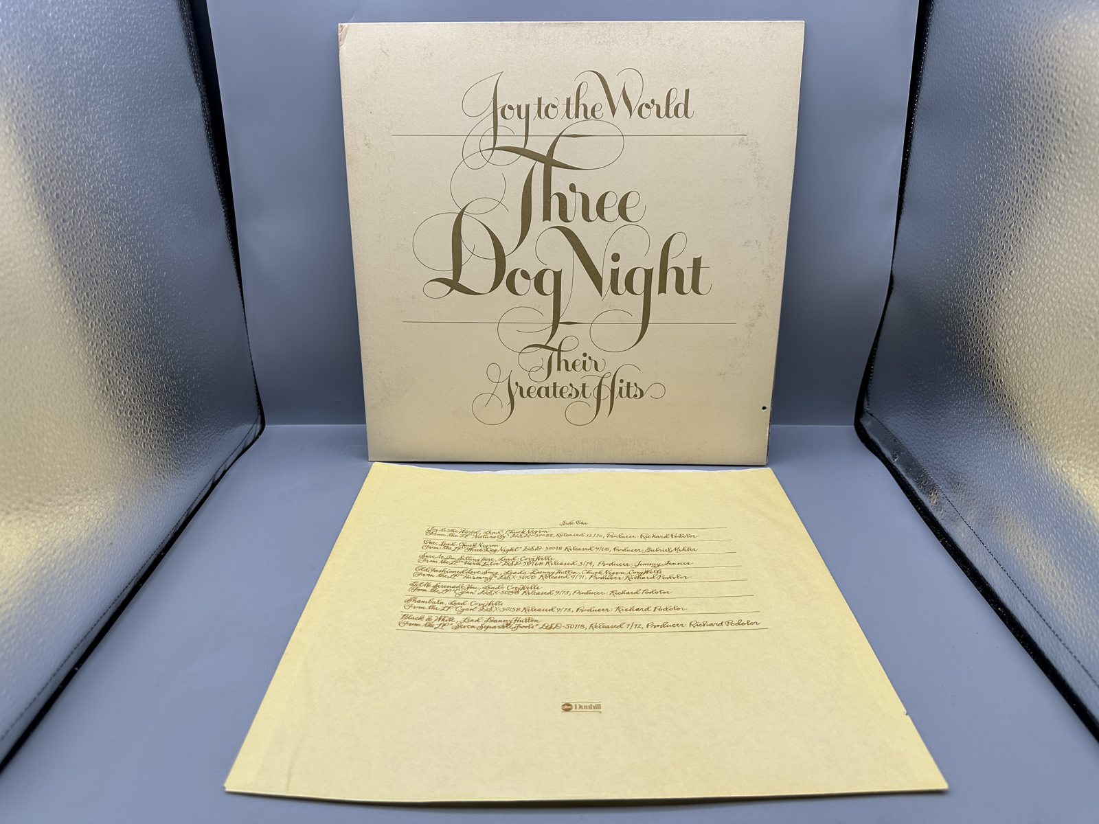 1974 Dunhill / ABC Records Three Dog Night Joy to the World: Their Greatest Hits Vinyl Album - DSD-50178