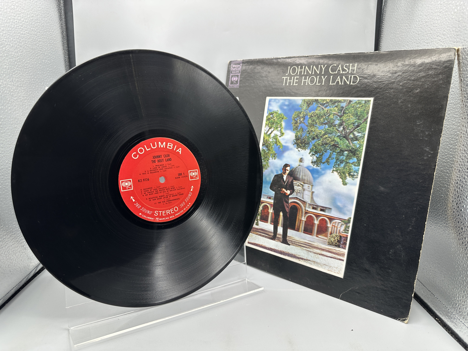1969 Columbia Records Johnny Cash The Holy Land Vinyl Album - KCS 9726