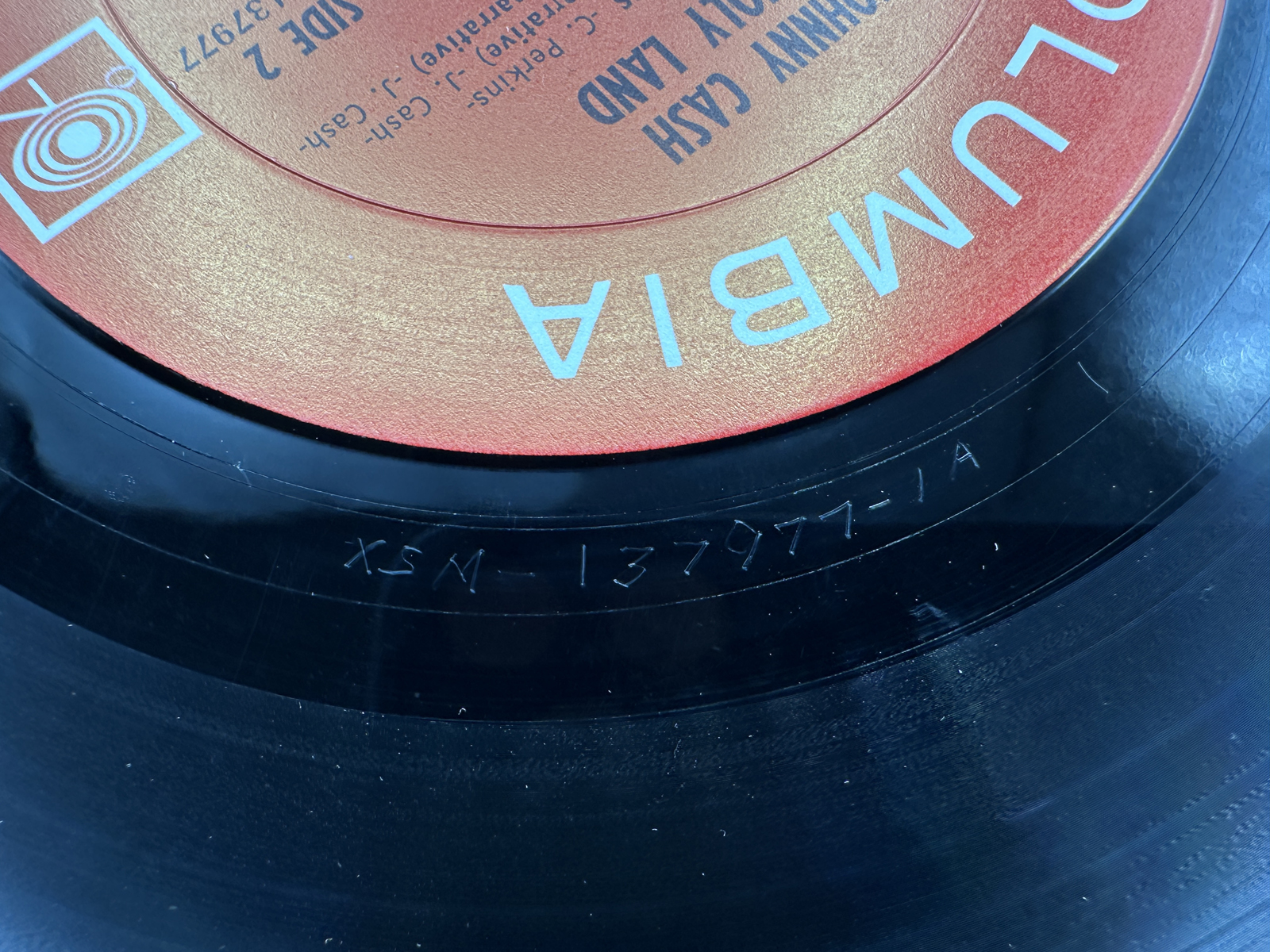 1969 Columbia Records Johnny Cash The Holy Land Vinyl Album - KCS 9726