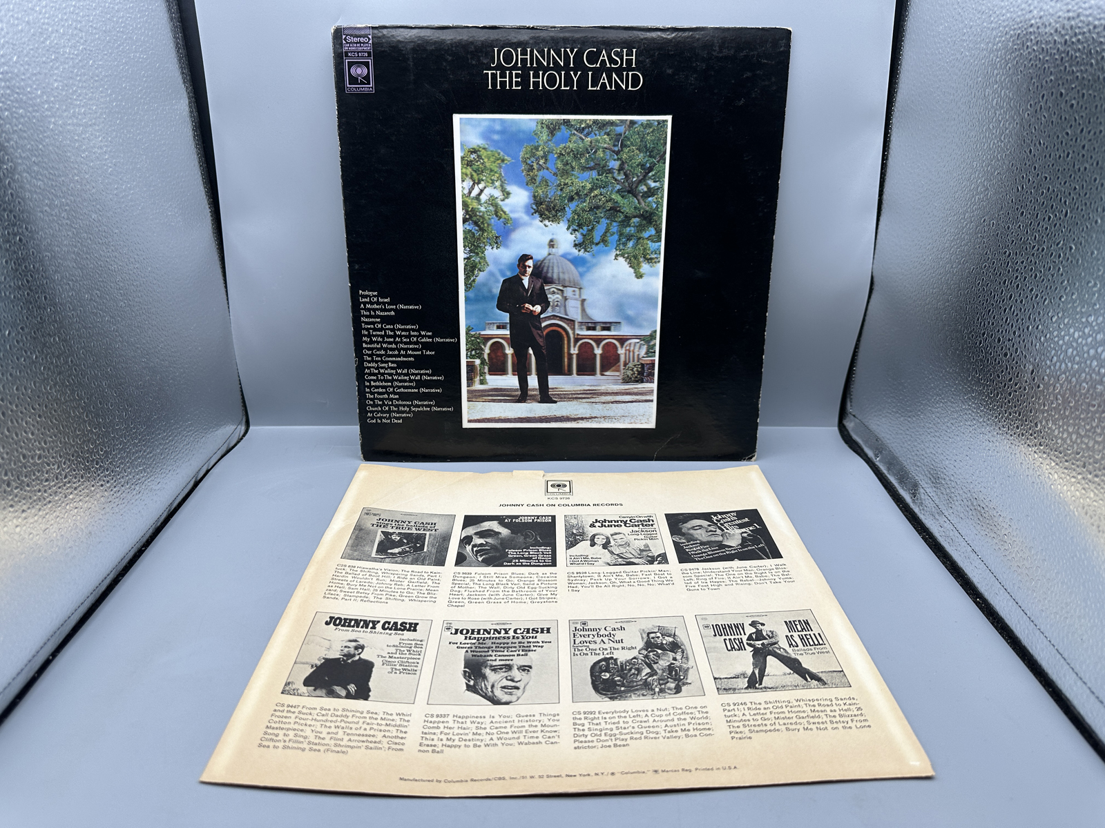 1969 Columbia Records Johnny Cash The Holy Land Vinyl Album - KCS 9726