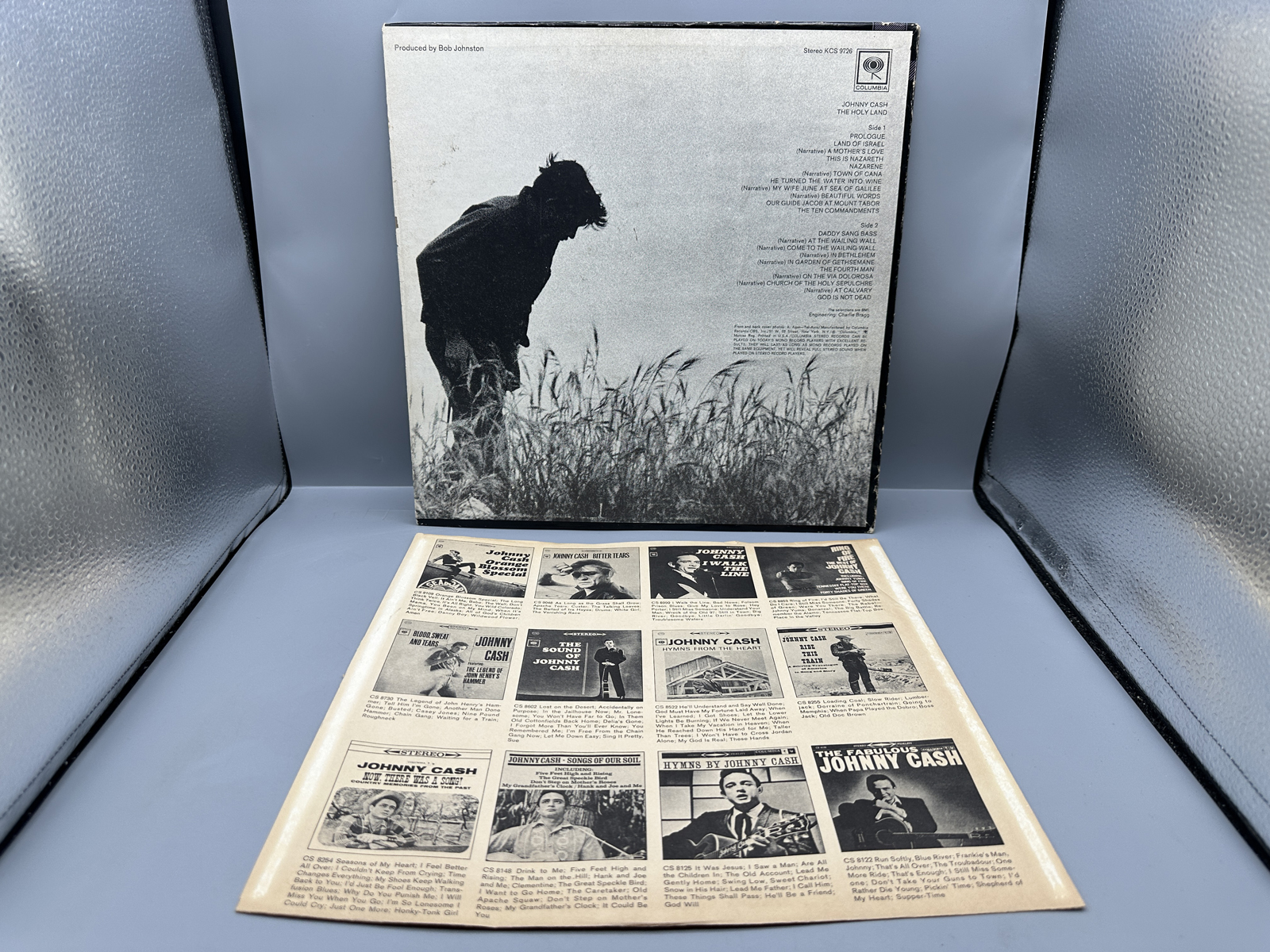 1969 Columbia Records Johnny Cash The Holy Land Vinyl Album - KCS 9726