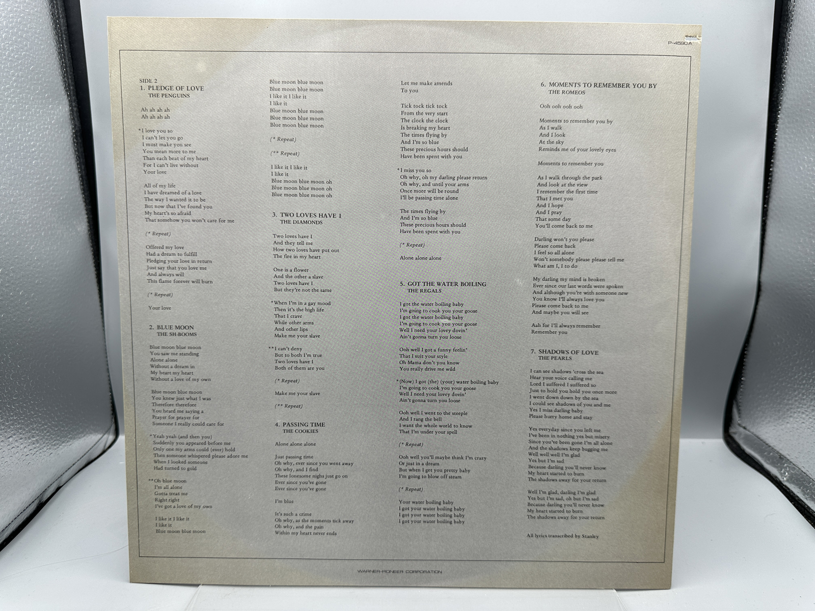 1979 Atlantic Records Do Wap Special Japanese Pressing W/ Obi Strip Vinyl Album - P-4590