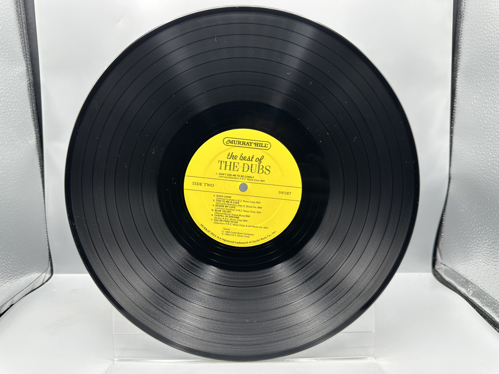 1988 Murray Hill Records The Dubs - The Best of The Dubs Vinyl Album - 001187