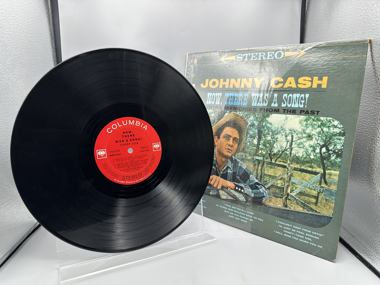 1960 Columbia Records Johnny Cash Now, There Was a Song! Country Memories From The Past Vinyl Album - CS 8254