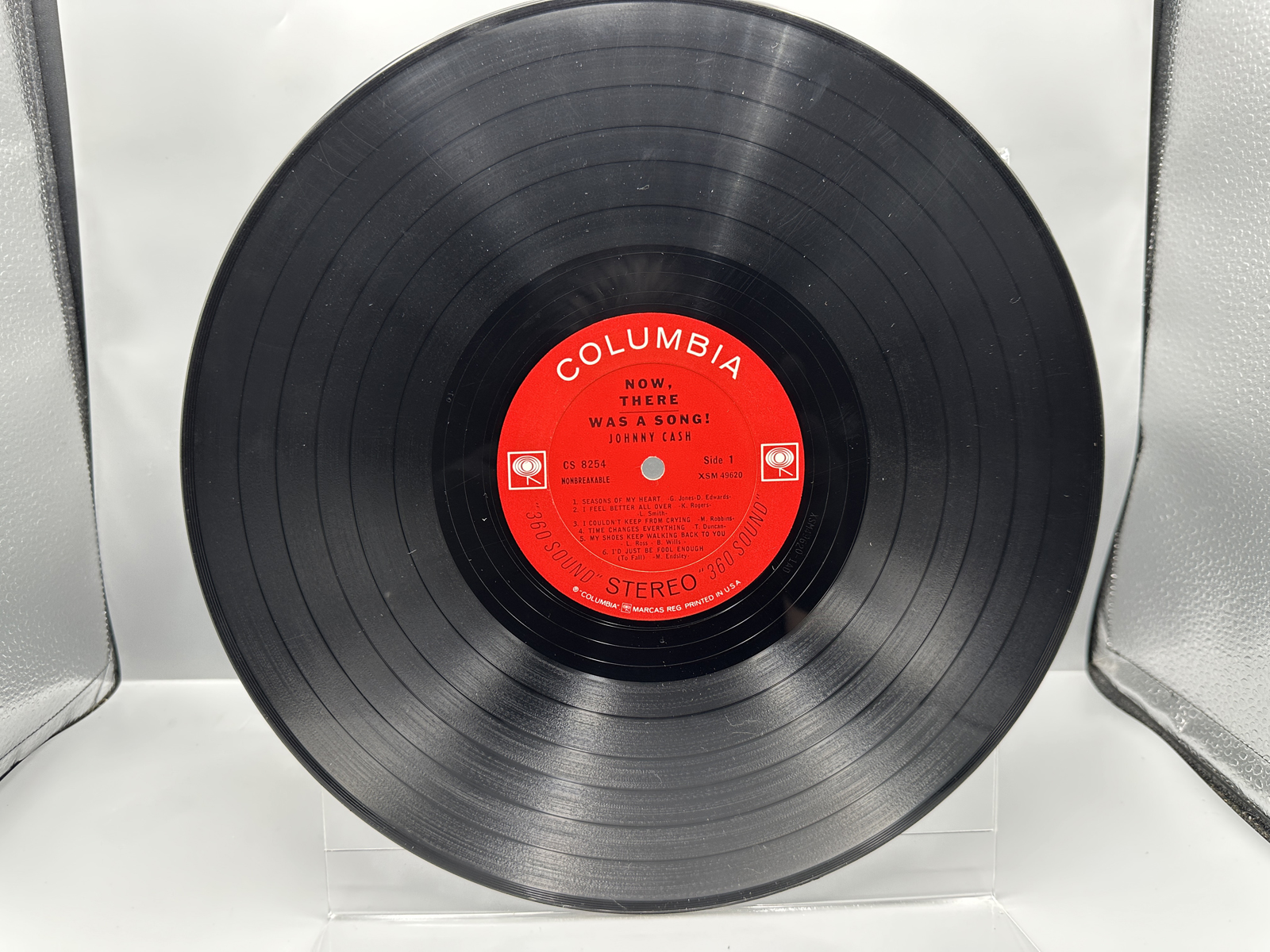 1960 Columbia Records Johnny Cash Now, There Was a Song! Country Memories From The Past Vinyl Album - CS 8254