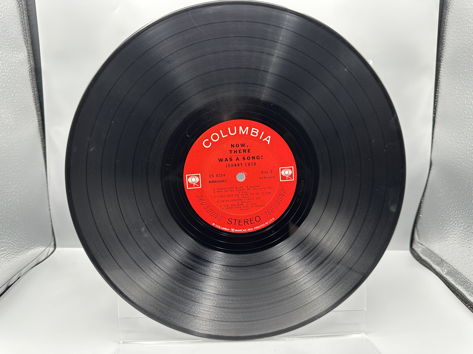 1960 Columbia Records Johnny Cash Now, There Was a Song! Country Memories From The Past Vinyl Album - CS 8254