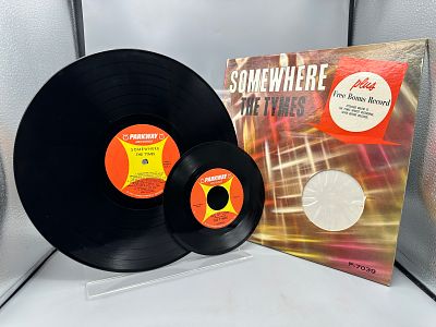 1963 Parkway Records The Tymes Somewhere Vinyl Album W/ Bonus 45 RPM Record - P-7039 - Records 