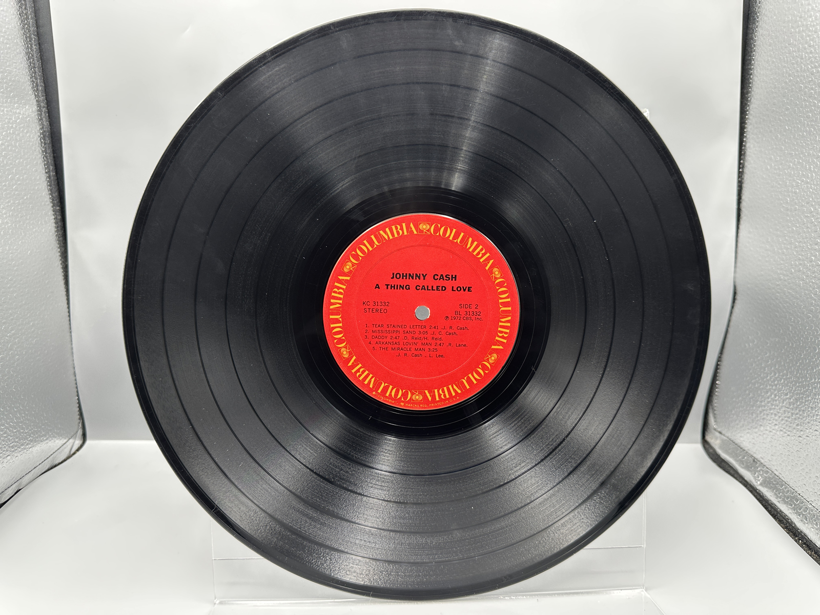 1972 Columbia Records Johnny Cash "A Thing Called Love" Vinyl Album - KC 31332