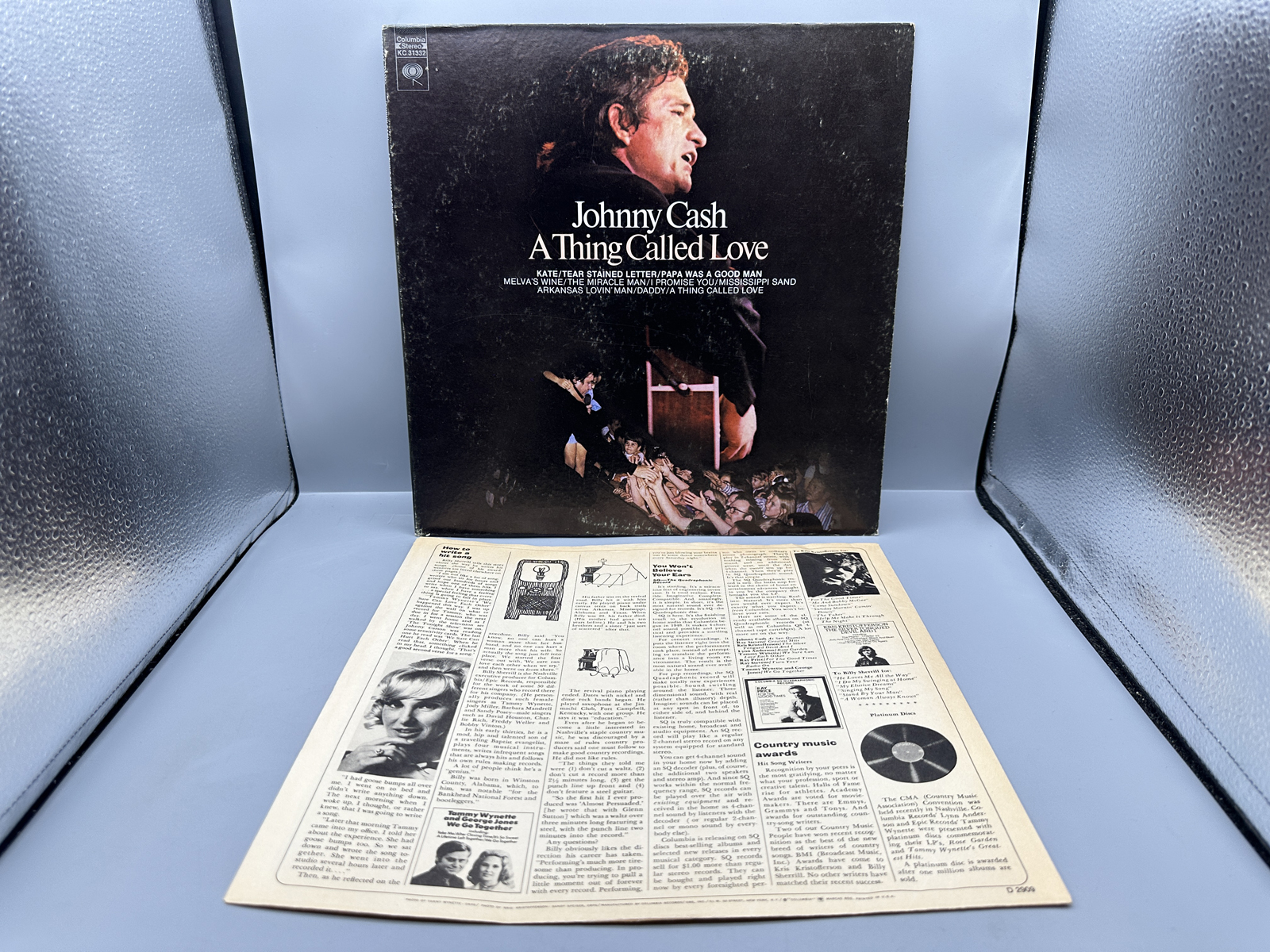 1972 Columbia Records Johnny Cash "A Thing Called Love" Vinyl Album - KC 31332