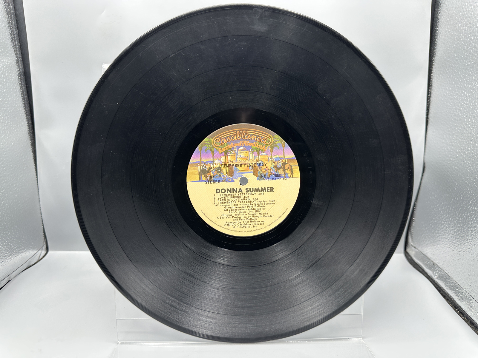 1977 Casablanca Record Donna Summer I Remember Yesterday Vinyl Album - NBLP 7056