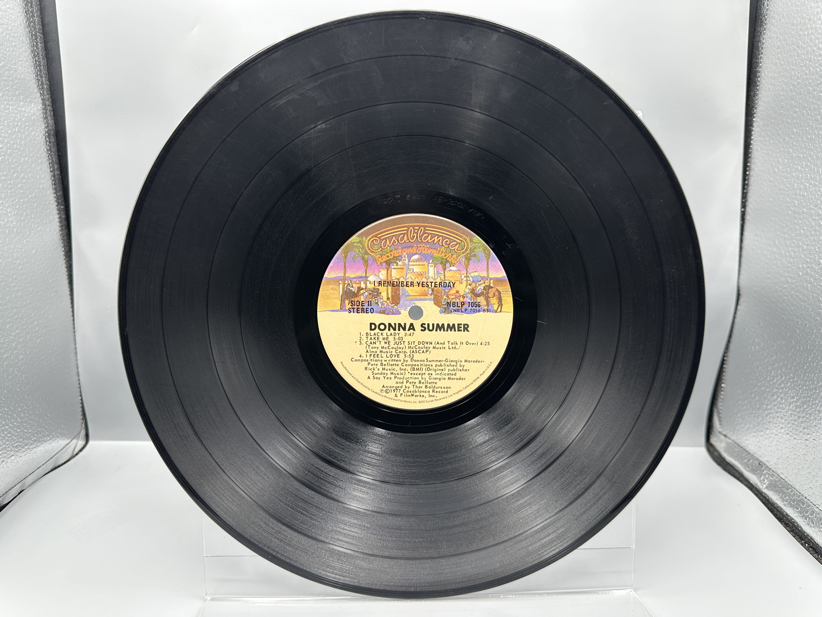 1977 Casablanca Record Donna Summer I Remember Yesterday Vinyl Album - NBLP 7056