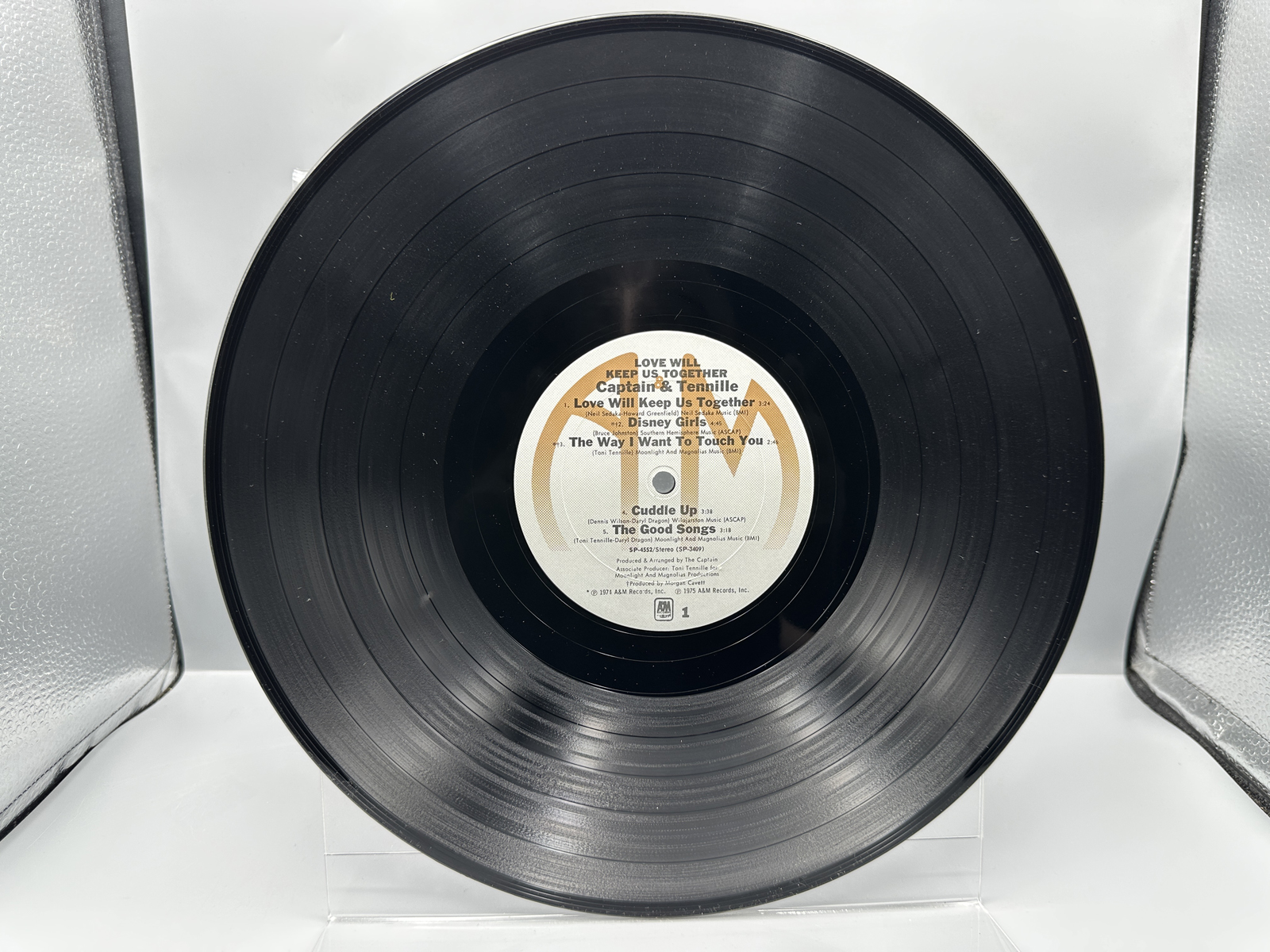 1975 A&M Records Captain & Tennille Love Will Keep Us Together Vinyl Album - SP-4552