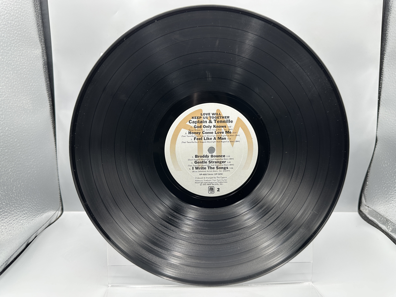 1975 A&M Records Captain & Tennille Love Will Keep Us Together Vinyl Album - SP-4552