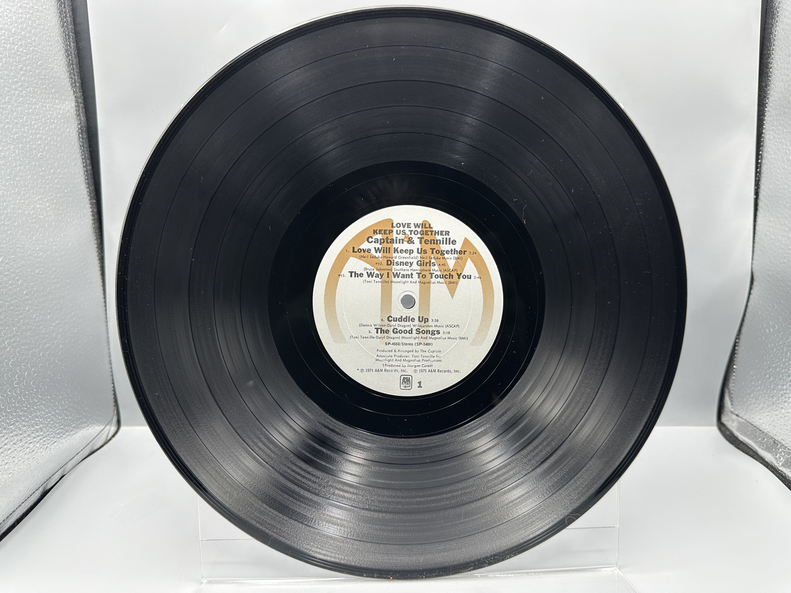 1975 A&M Records Captain & Tennille Love Will Keep Us Together Vinyl Album - SP-4552