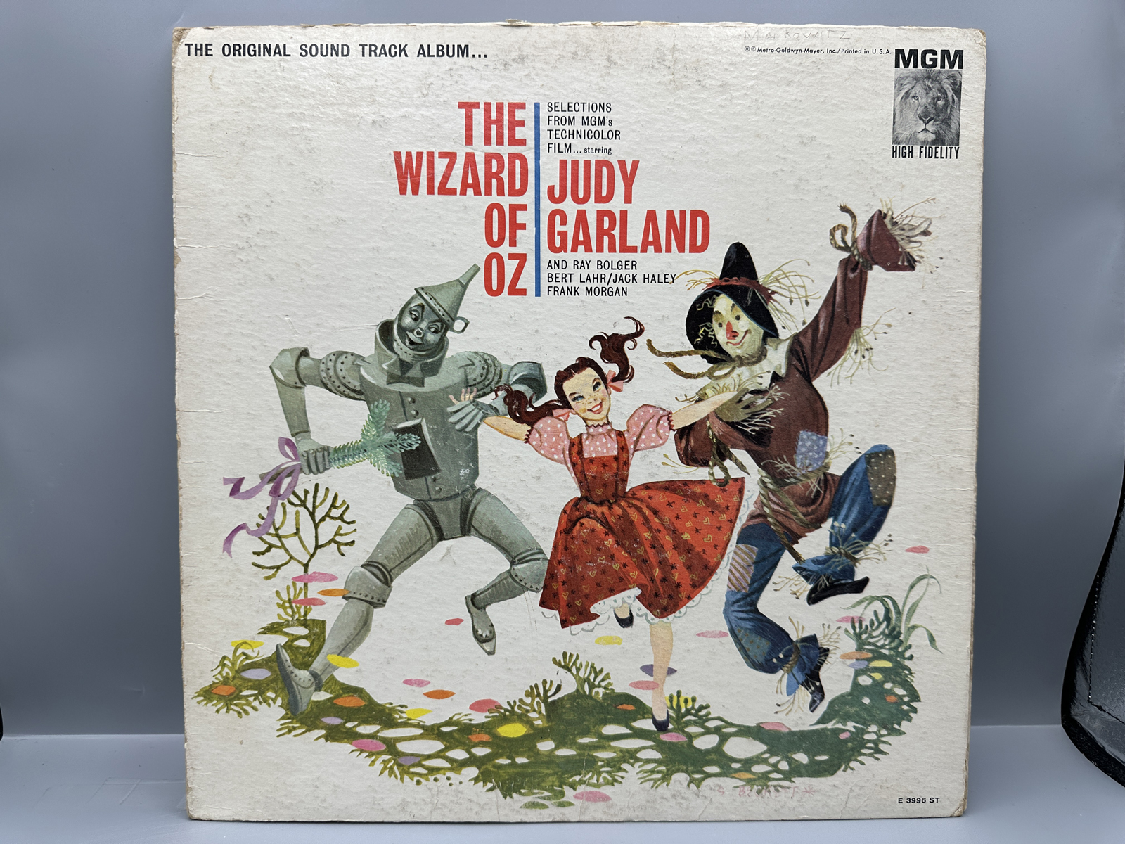 1962 MGM Records The Wizard of Oz 'The Original Sound Track Album' Vinyl Album - E 3996 ST