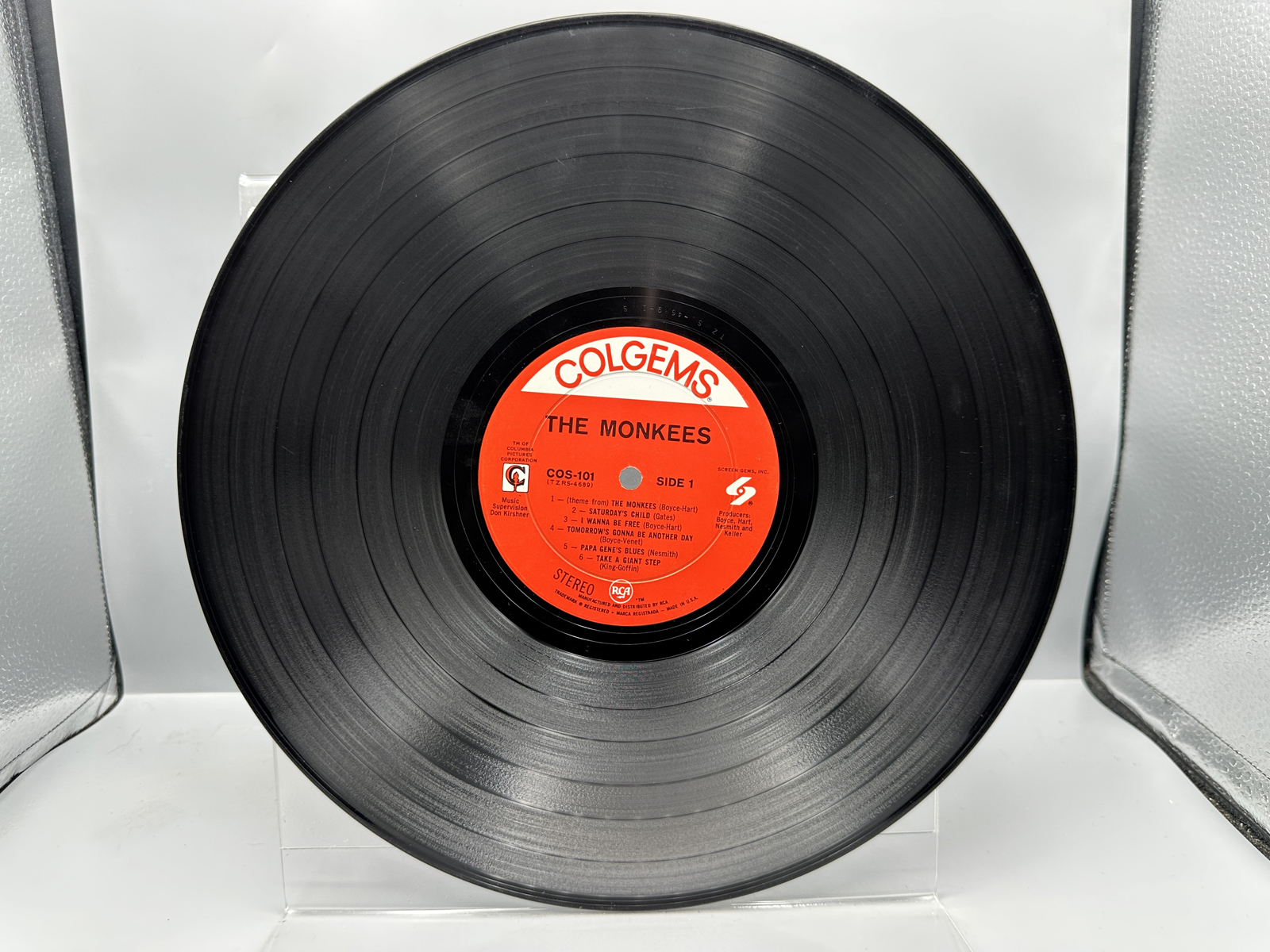 The Monkees Self-Titled Debut Vinyl LP Colgems COS-101 Stereo 1966