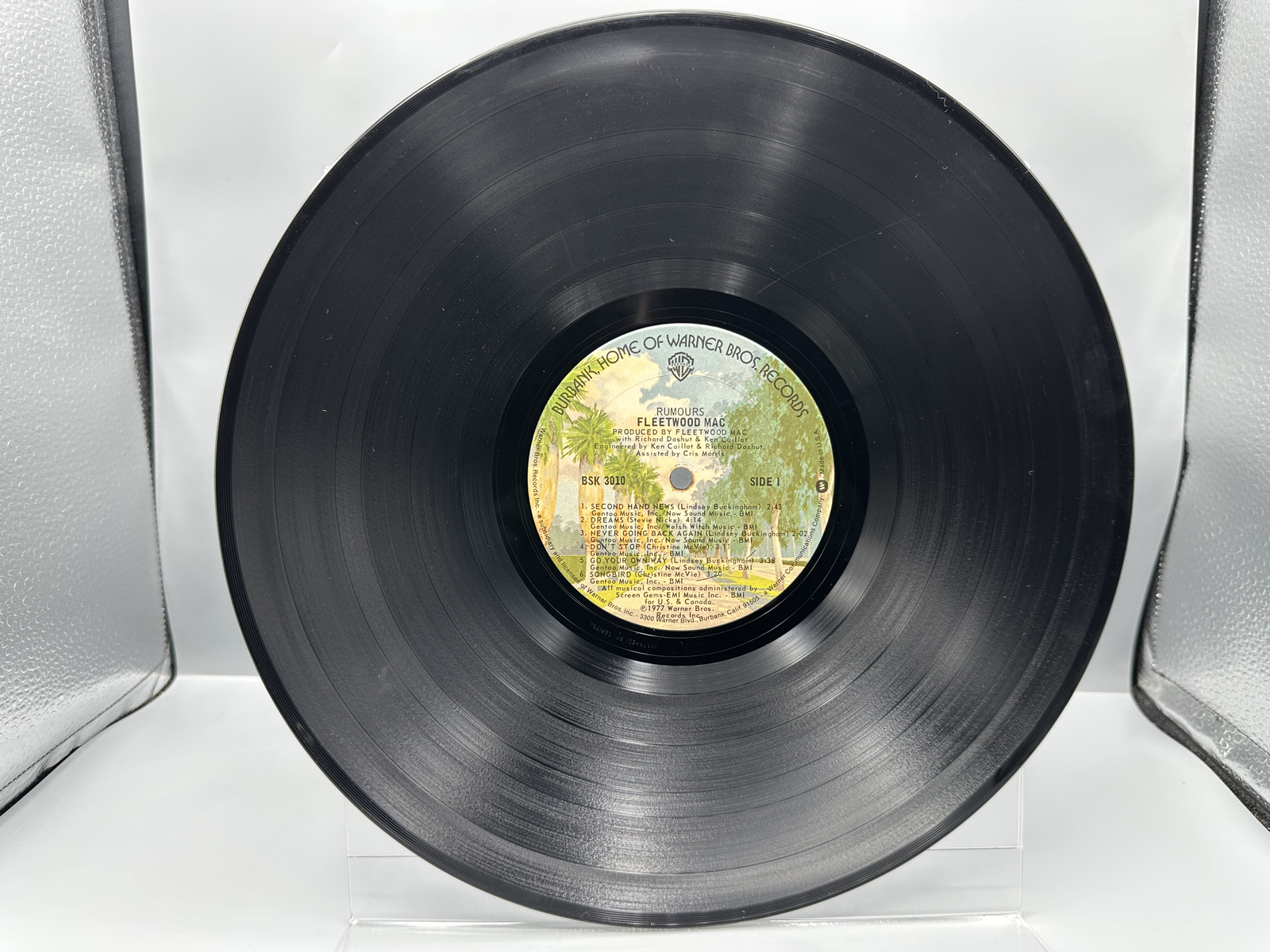 1977 Warner Bros. Records Fleetwood Mac Rumours Vinyl Album - BSK 3010