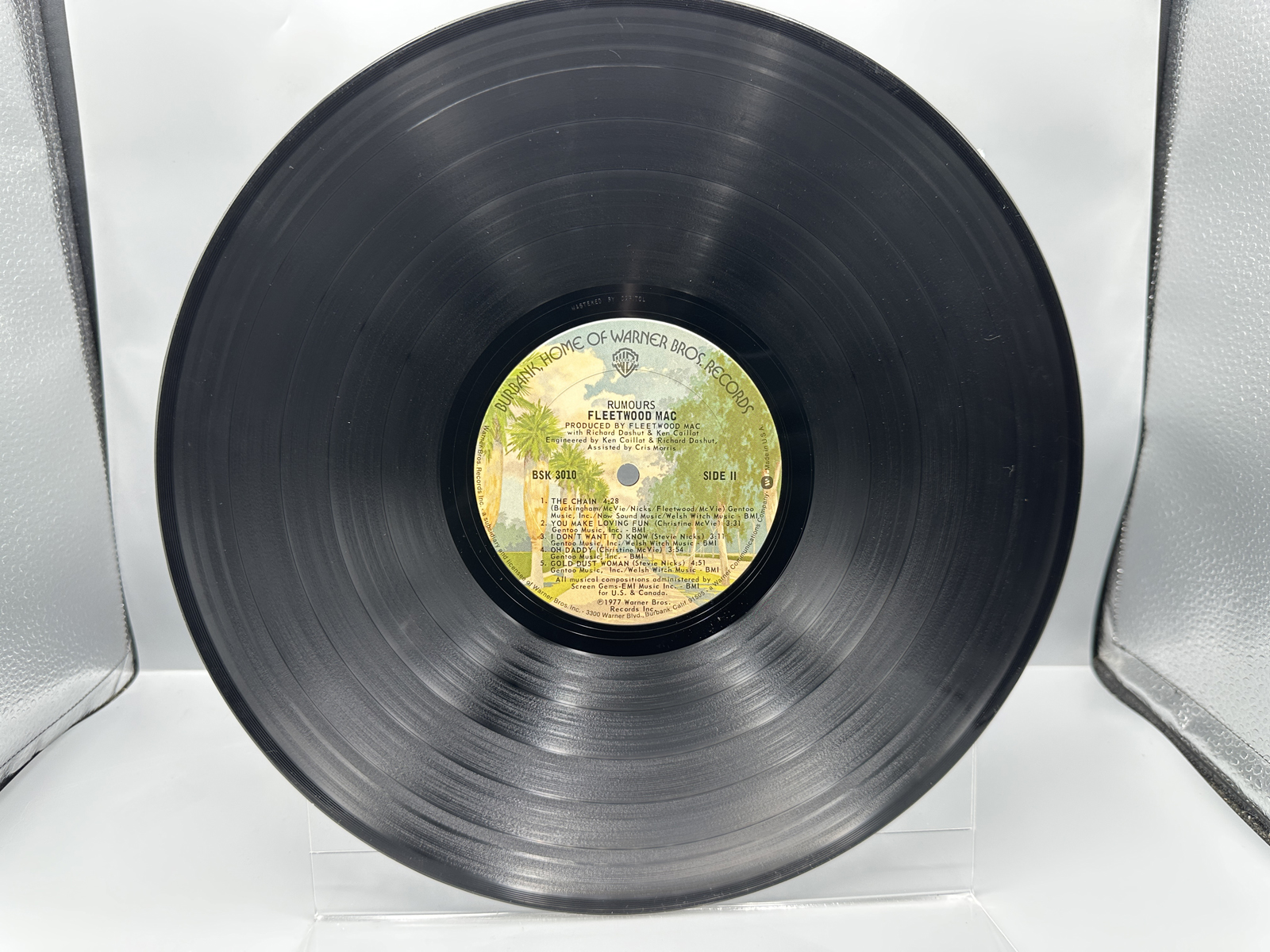1977 Warner Bros. Records Fleetwood Mac Rumours Vinyl Album - BSK 3010