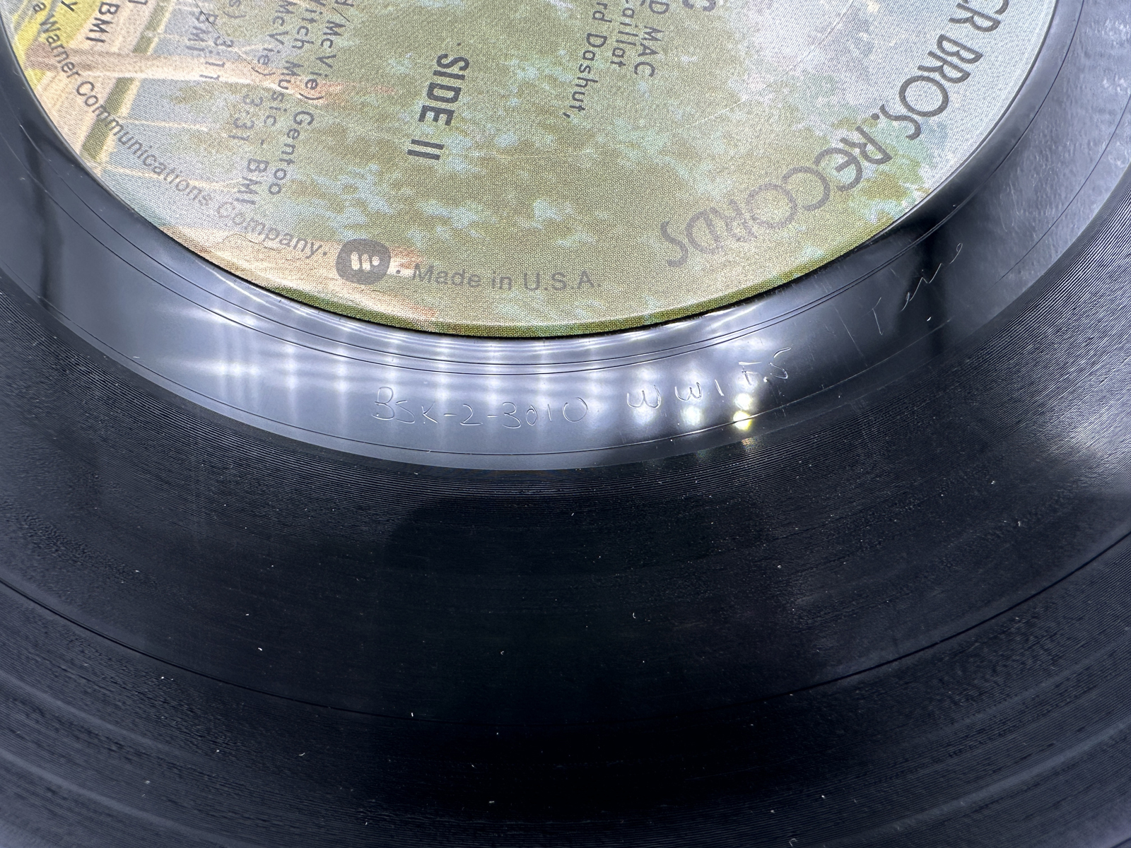 1977 Warner Bros. Records Fleetwood Mac Rumours Vinyl Album - BSK 3010