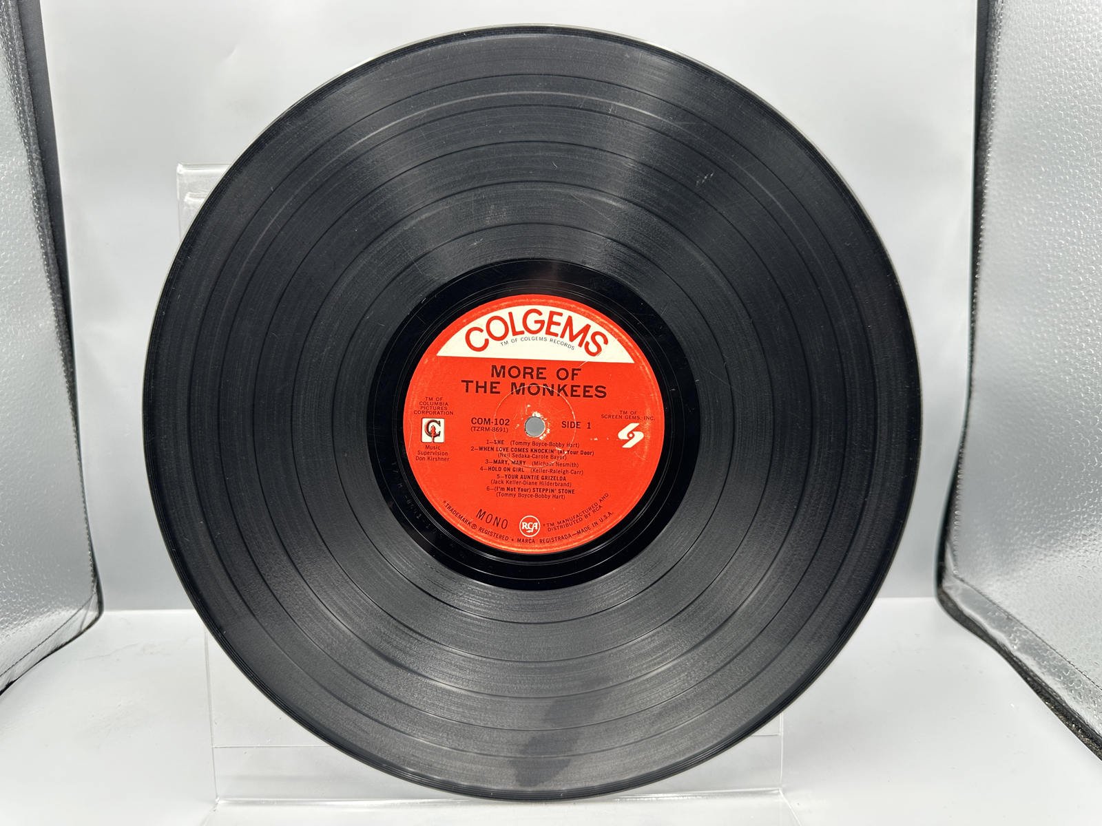 The Monkees More of the Monkees 12-inch Vinyl LP Colgems COM-102 Mono Pressing