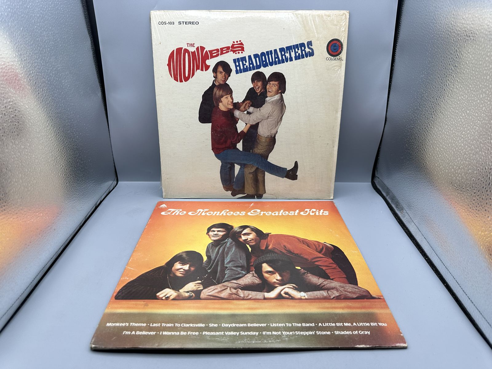The Monkees Vinyl LP Records Lot of 2 - Headquarters and Greatest Hits