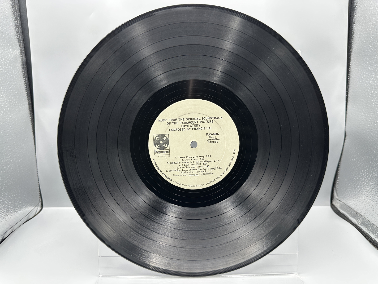 1970 Paramount Records Love Story Music From The Original Soundtrack Vinyl Album - PAS-6002
