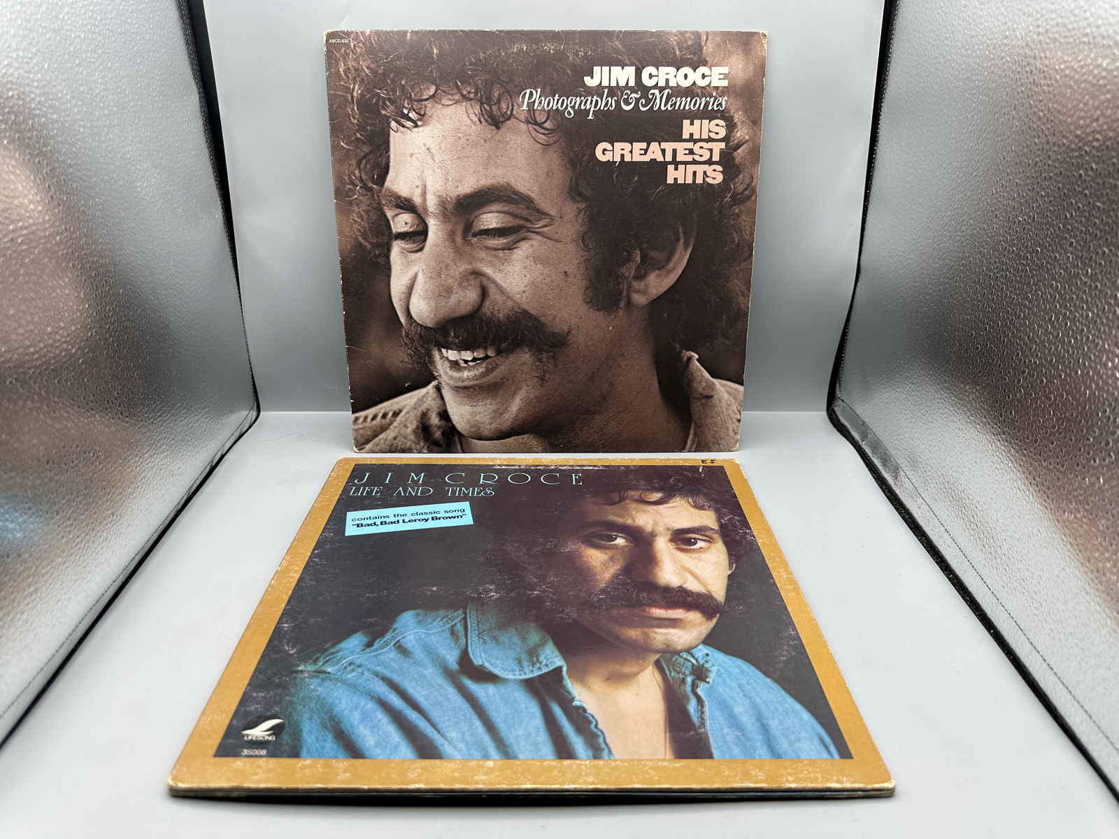 Jim Croce Vinyl LP Records Lot of 2 - Photographs & Memories, Life and Times