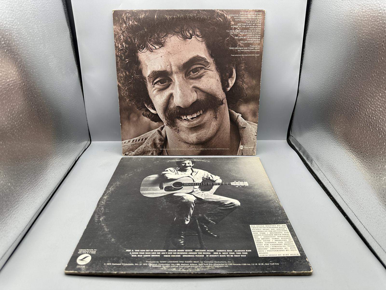 Jim Croce Vinyl LP Records Lot of 2 - Photographs & Memories, Life and Times