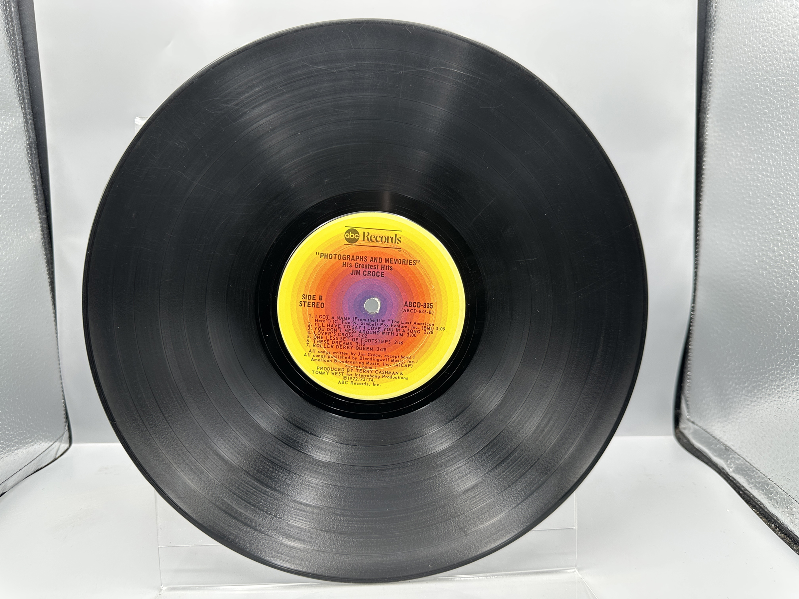 Jim Croce Vinyl LP Records Lot of 2 - Photographs & Memories, Life and Times