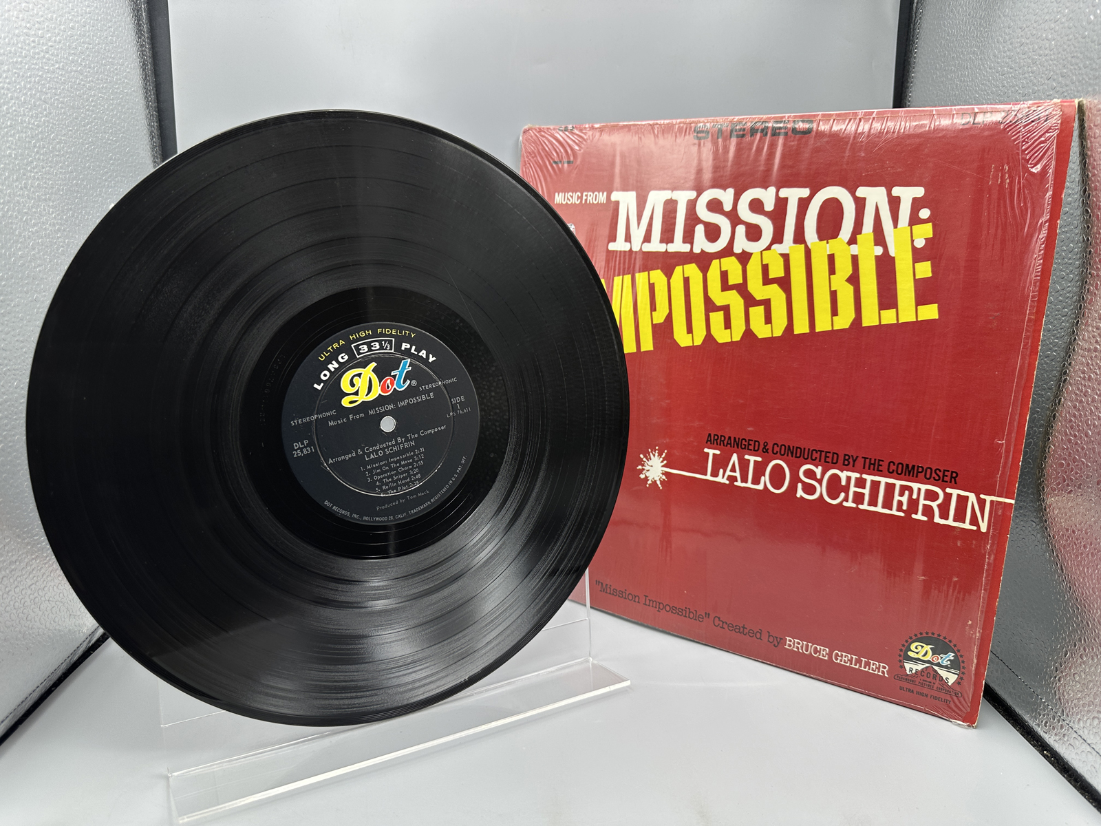 1967 Dot Records Lalo Schifrin Music From Mission: Impossible Vinyl Album - DLP 25,831