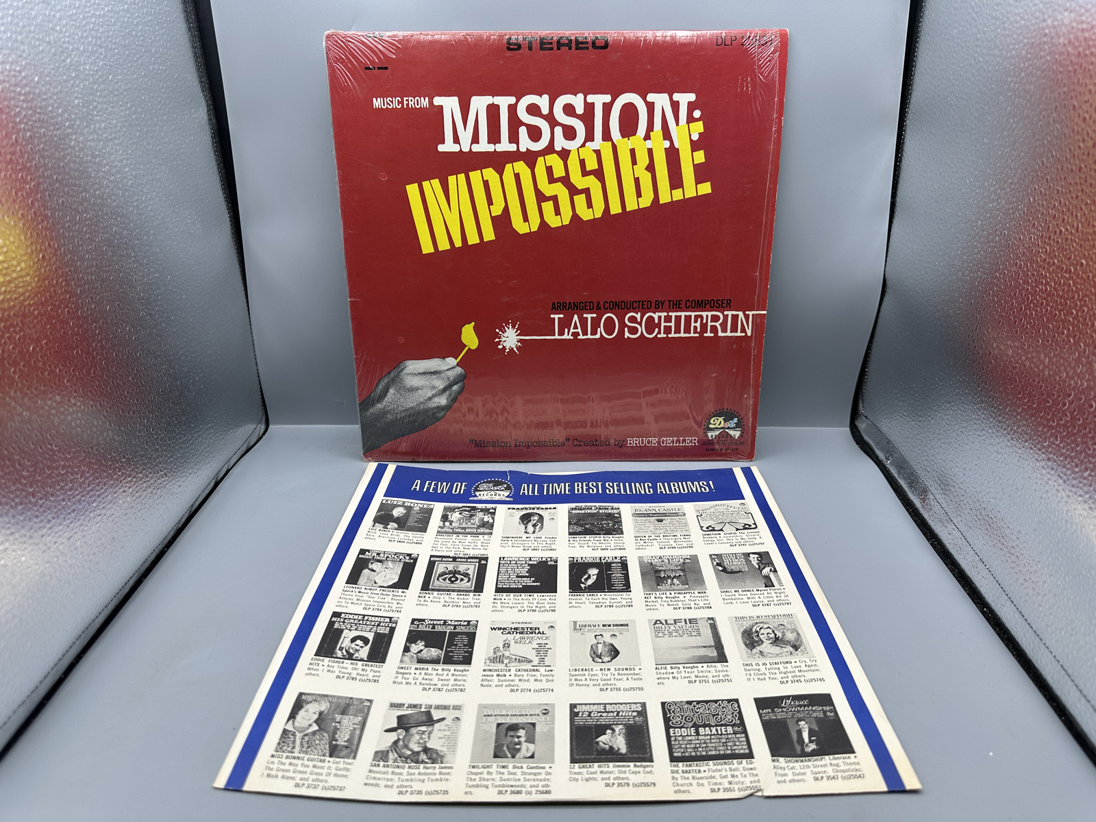 1967 Dot Records Lalo Schifrin Music From Mission: Impossible Vinyl Album - DLP 25,831