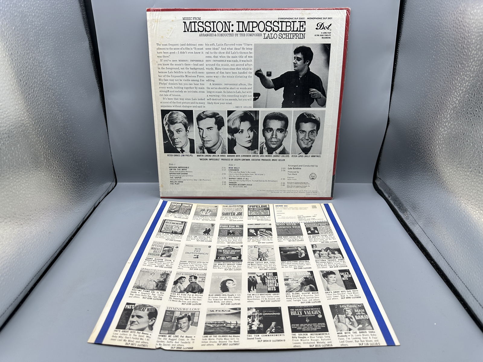 1967 Dot Records Lalo Schifrin Music From Mission: Impossible Vinyl Album - DLP 25,831