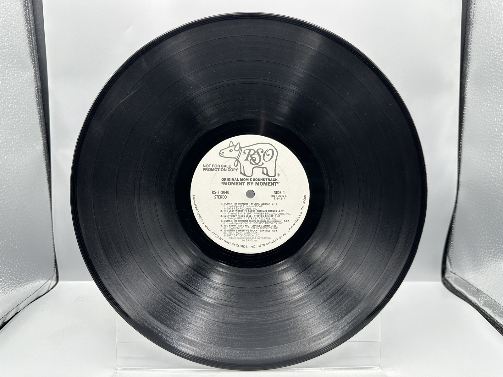 Two Original Motion Picture Soundtrack Vinyl LPs - Moment by Moment and To Sir With Love