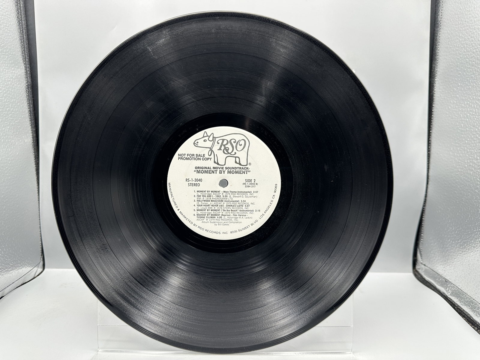 Two Original Motion Picture Soundtrack Vinyl LPs - Moment by Moment and To Sir With Love