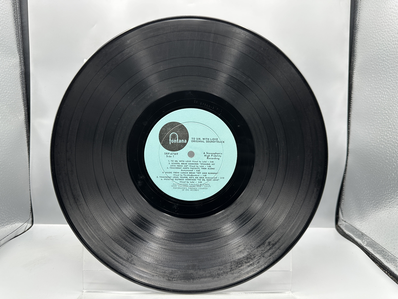 Two Original Motion Picture Soundtrack Vinyl LPs - Moment by Moment and To Sir With Love