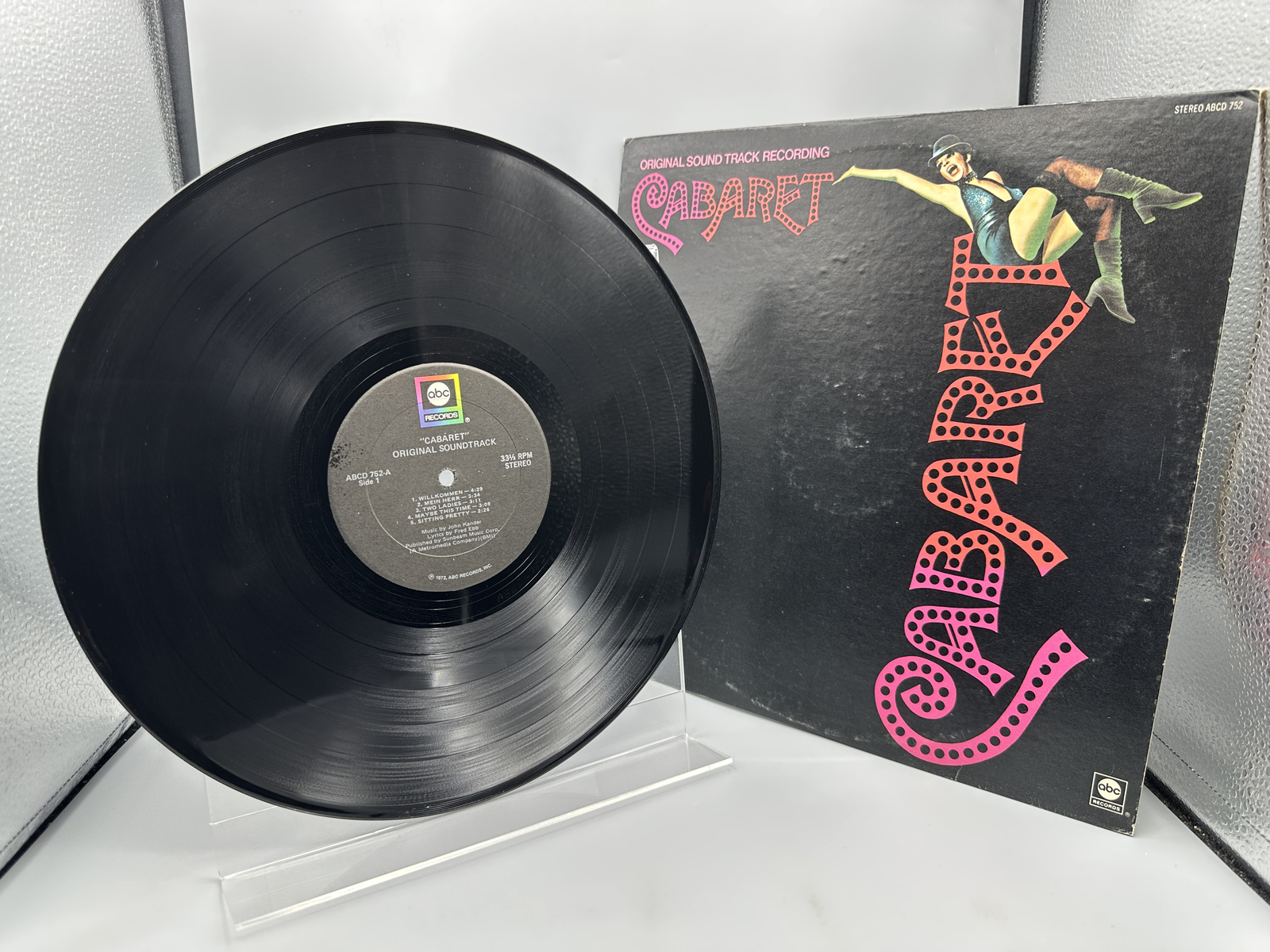 1972 ABC Records "Cabaret" Original Soundtrack Recording Vinyl Album - ABCD 752