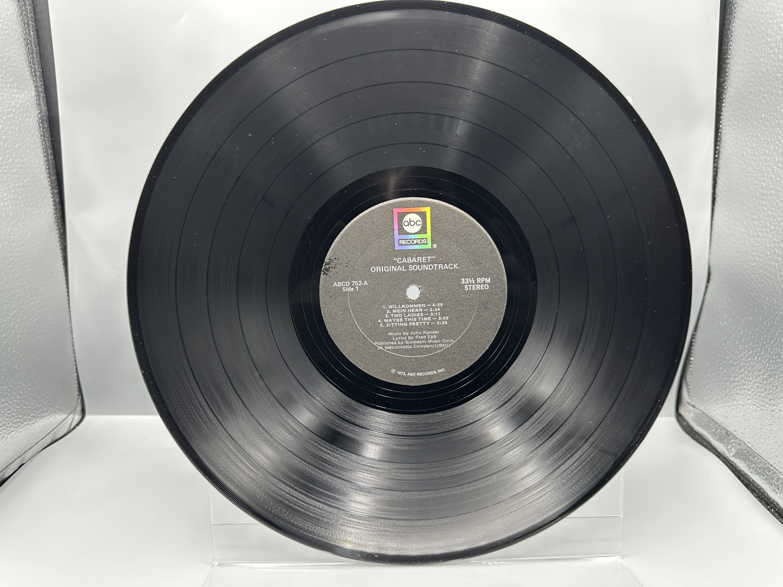 1972 ABC Records "Cabaret" Original Soundtrack Recording Vinyl Album - ABCD 752