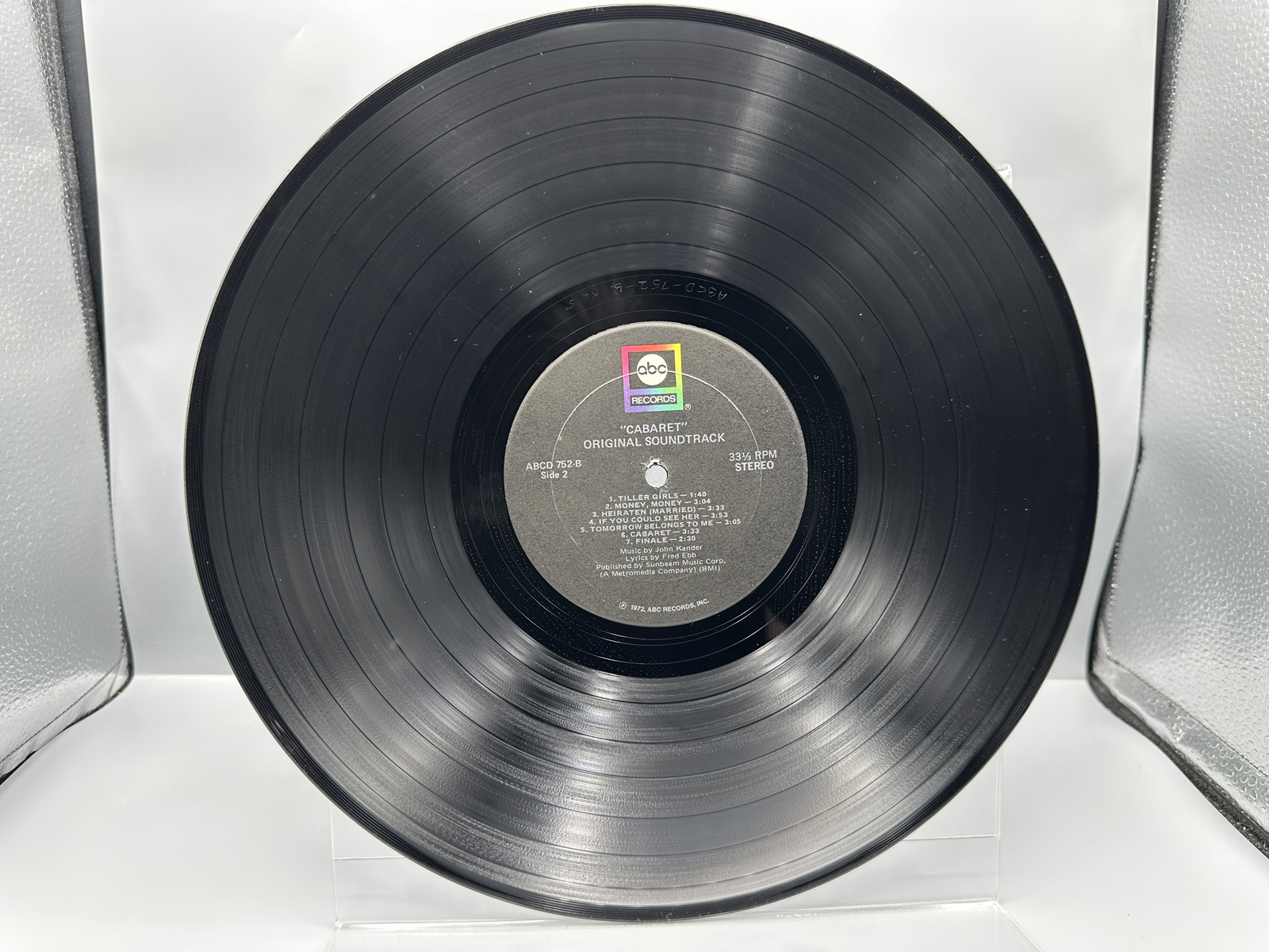 1972 ABC Records "Cabaret" Original Soundtrack Recording Vinyl Album - ABCD 752