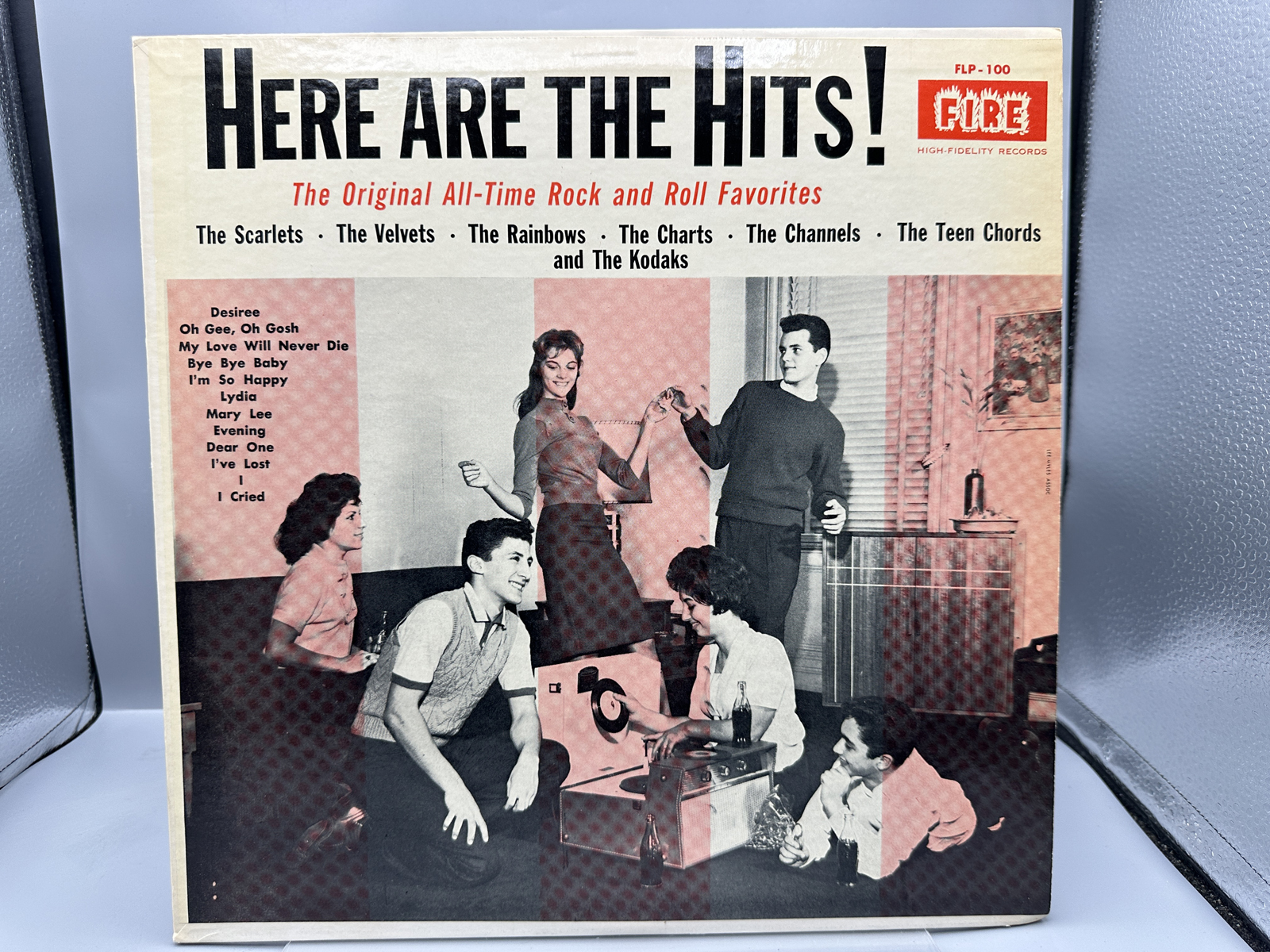 1959 Fire Records Here Are The Hits! The Original All-Time Rock and Roll Favorites Compilation Vinyl Album - FLP-100