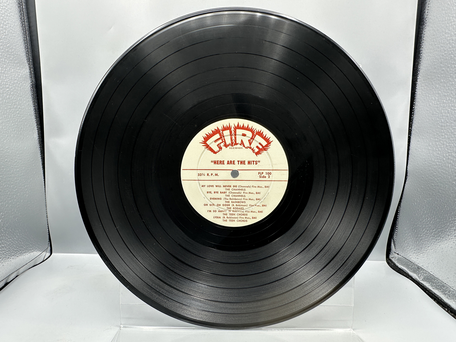 1959 Fire Records Here Are The Hits! The Original All-Time Rock and Roll Favorites Compilation Vinyl Album - FLP-100